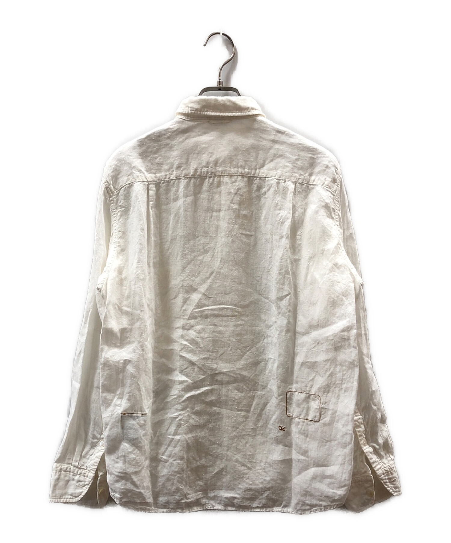 45rpm 45r インドガーゼリネンの908ビッグーグーシャツ インディゴ