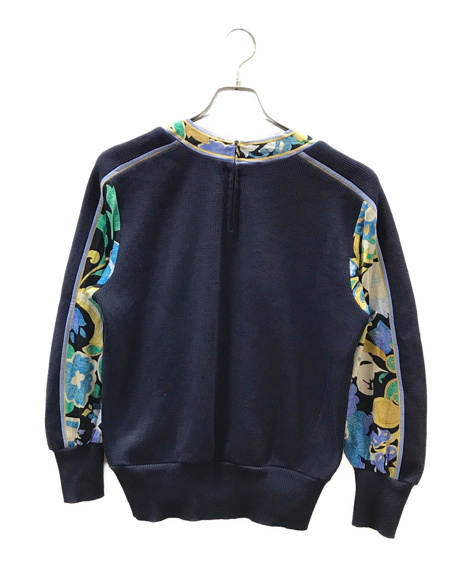 中古・古着通販】LEONARD (レオナール) シルクウールニット ネイビー