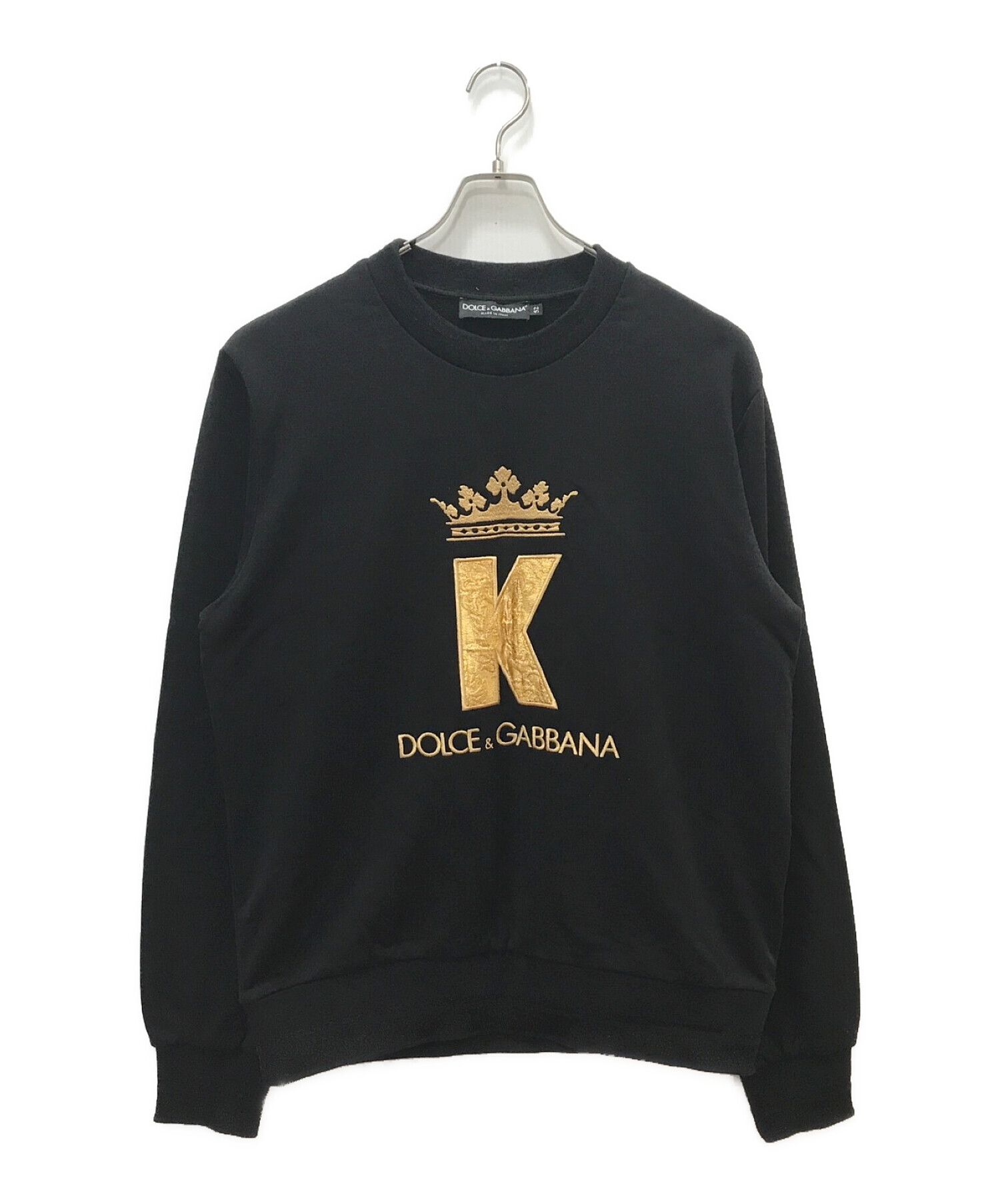 即売れ間違いなし！DOLCE & GABBANA 黒 スウェット 52 即売れ間違いなし！DOLCE & GABBANA 黒 スウェット 52 即売れ間違い
