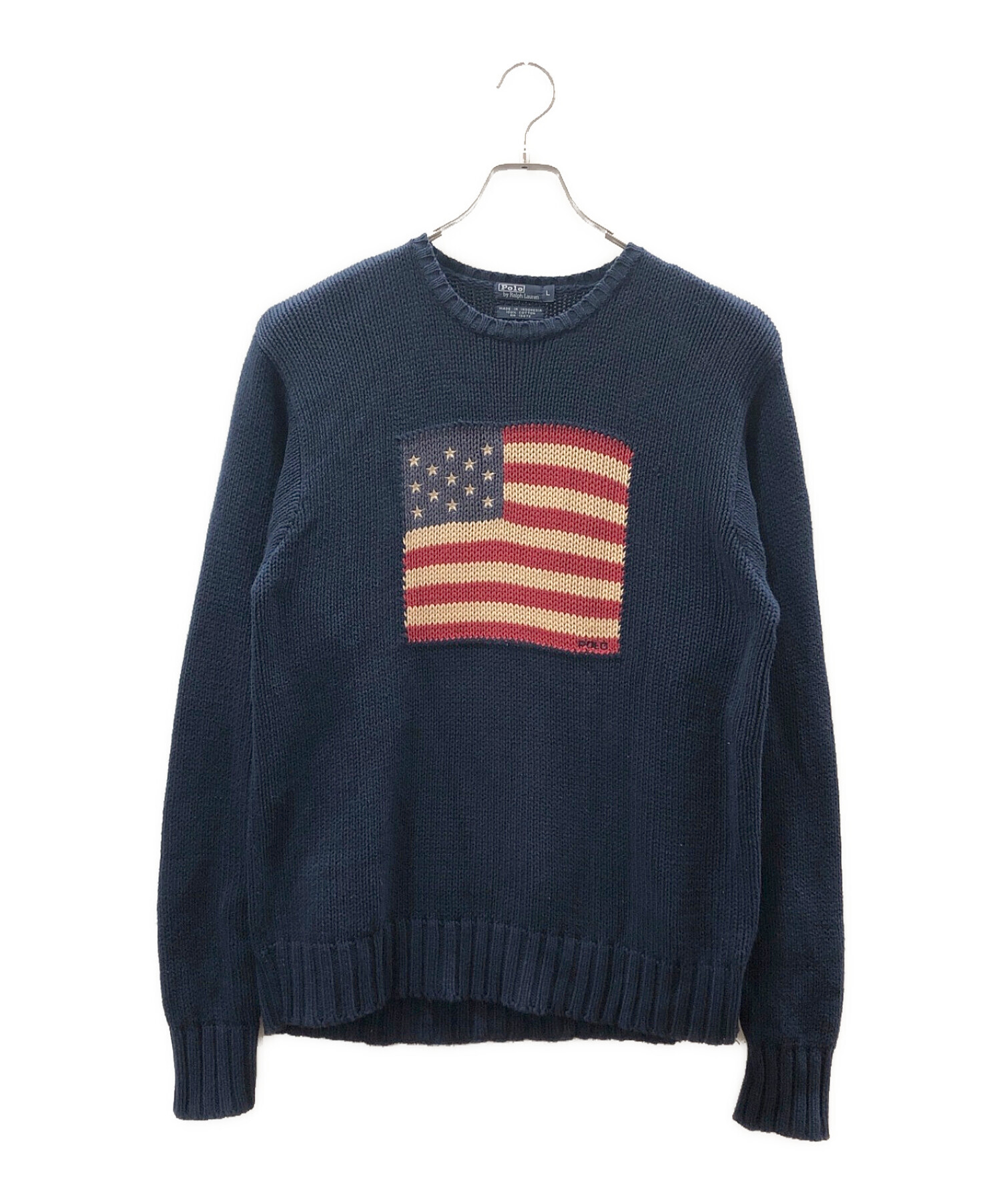 ポロラルフローレン星条旗100%コットンニット