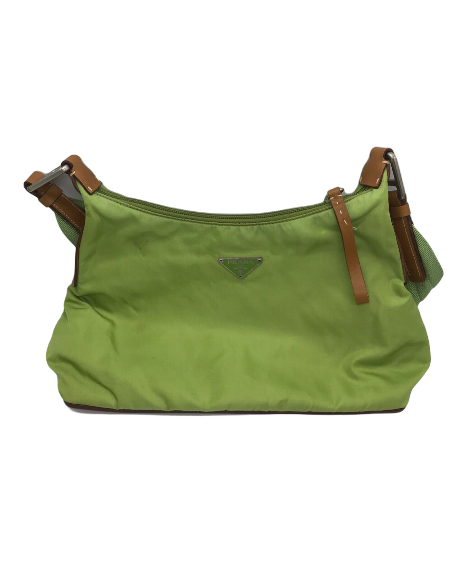 良品 531 プラダ ショルダーバッグ カメラバッグ ナイロン グリーン