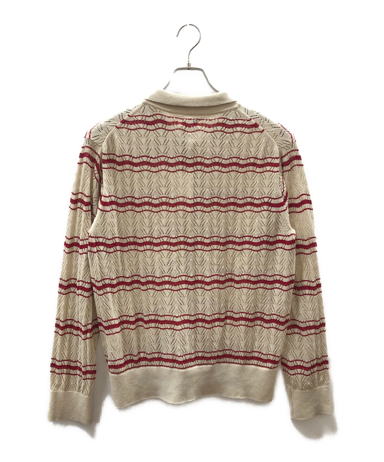 中古・古着通販】ALLEGE (アレッジ) Openwark Border Cardigan 