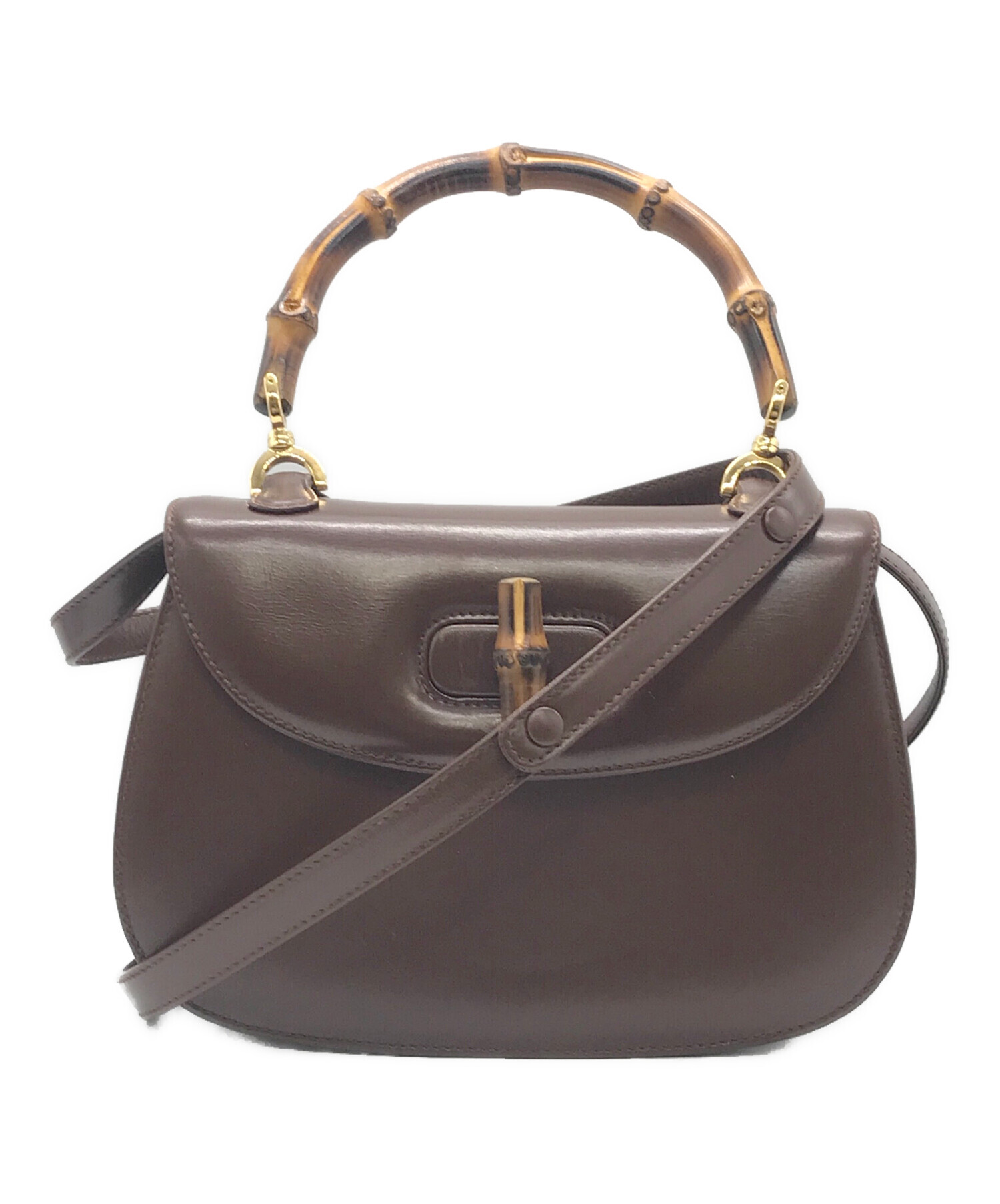 中古・古着通販】GUCCI (グッチ) ターンロックバンブー2WAY 