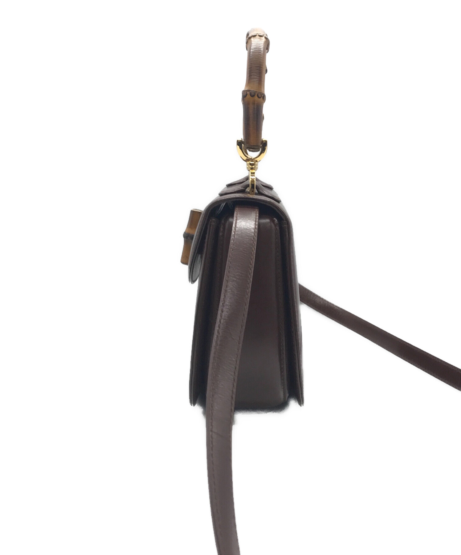 中古・古着通販】GUCCI (グッチ) ターンロックバンブー2WAY 