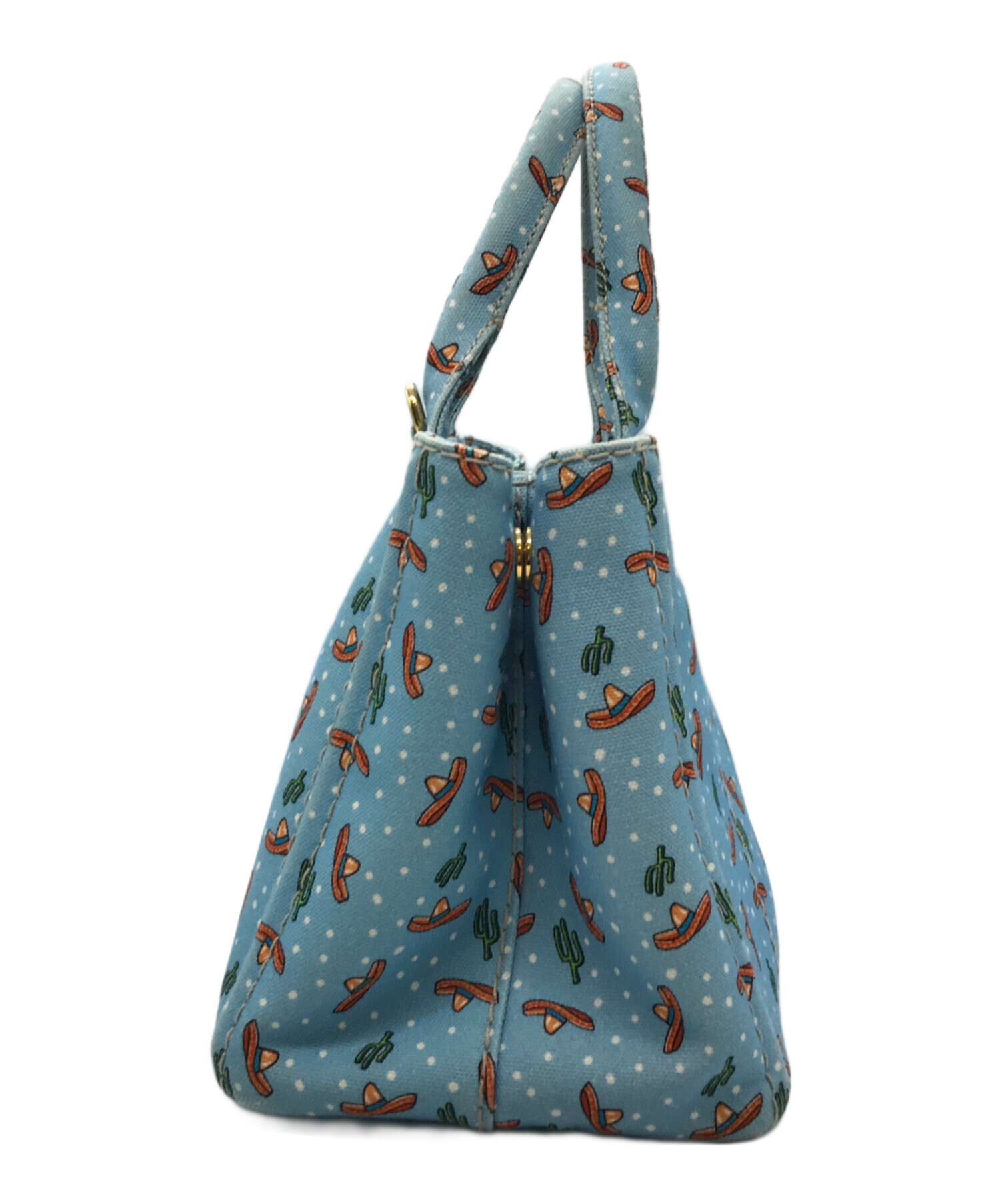 PRADA プラダカナパ 中古・古着通販】PRADA (プラダ) カナパ 2WAYバッグ ブルー