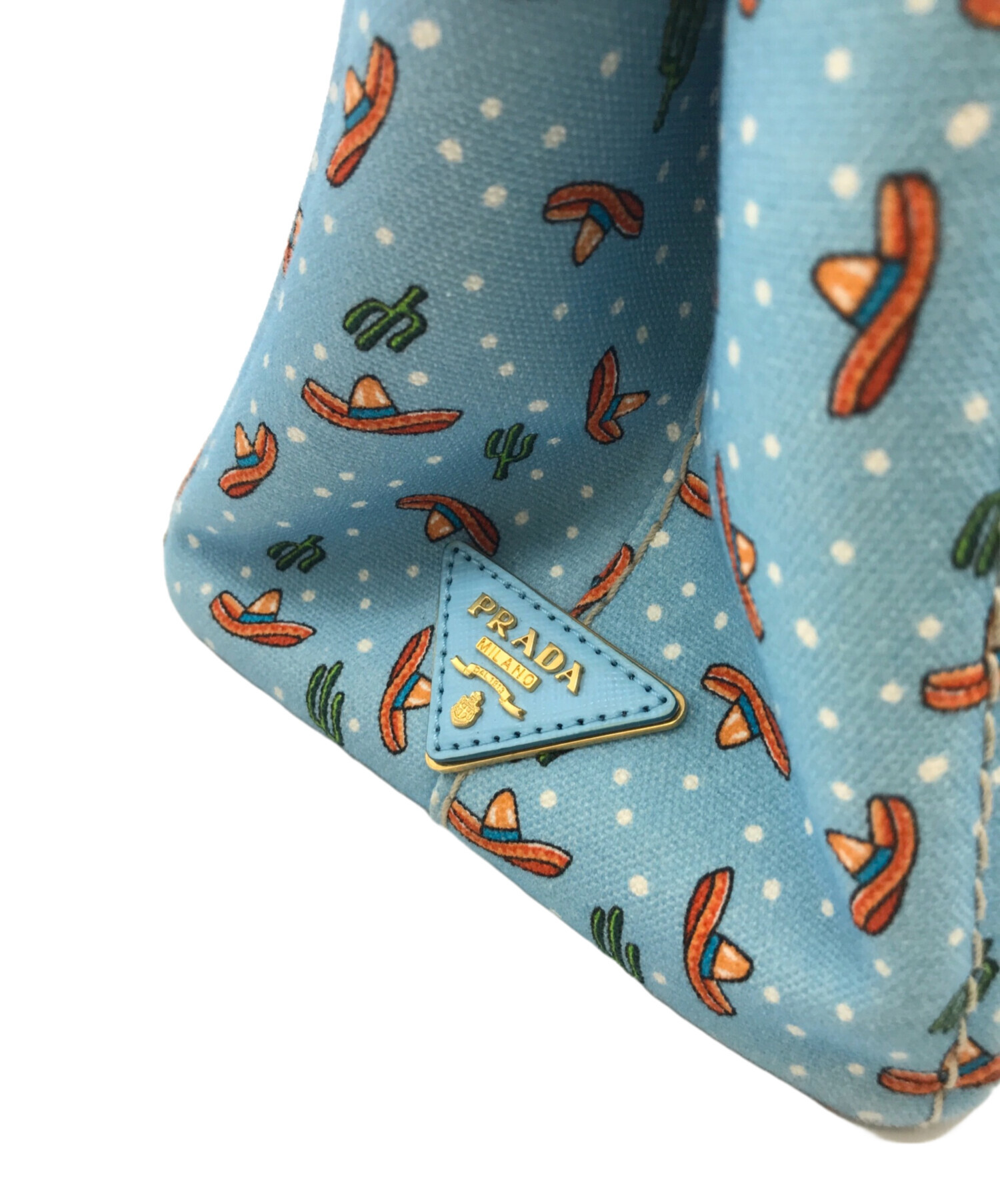 中古・古着通販】PRADA (プラダ) カナパ 2WAYバッグ ブルー