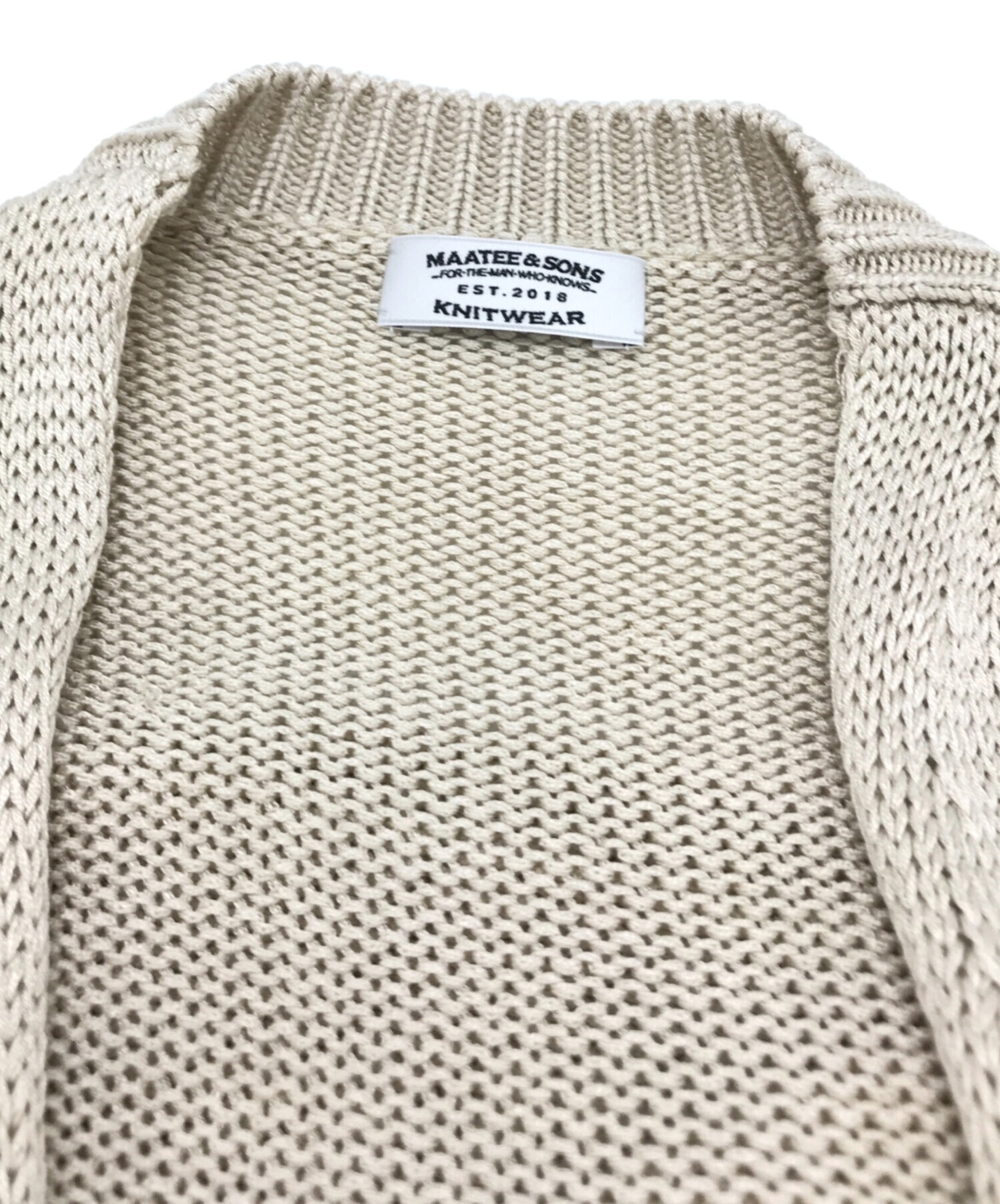 中古・古着通販】MAATEE&SONS (マーティーアンドサンズ) NO/B CARDIGAN