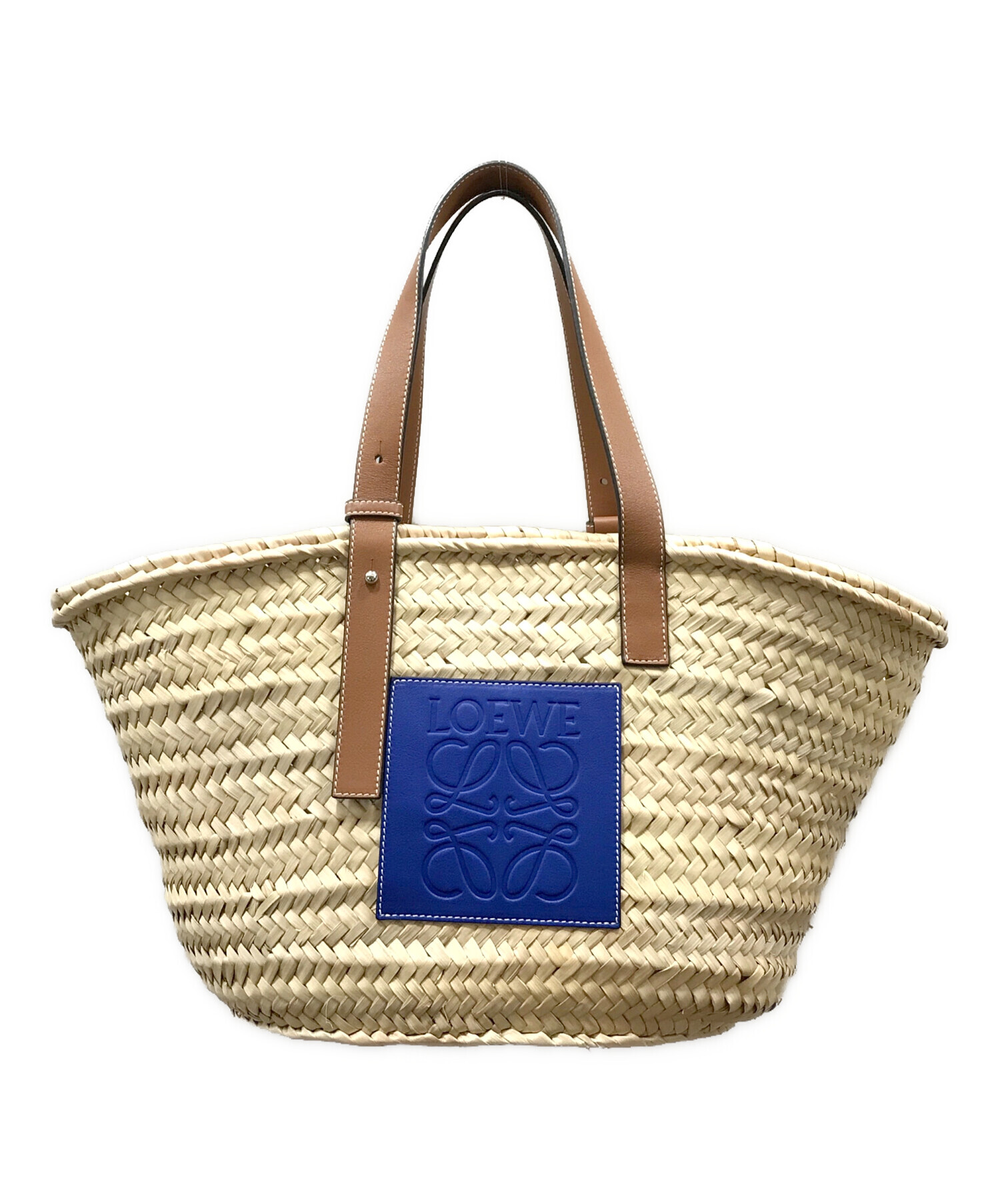 中古・古着通販】LOEWE (ロエベ) バスケットバッグ ミディアム ブルー 