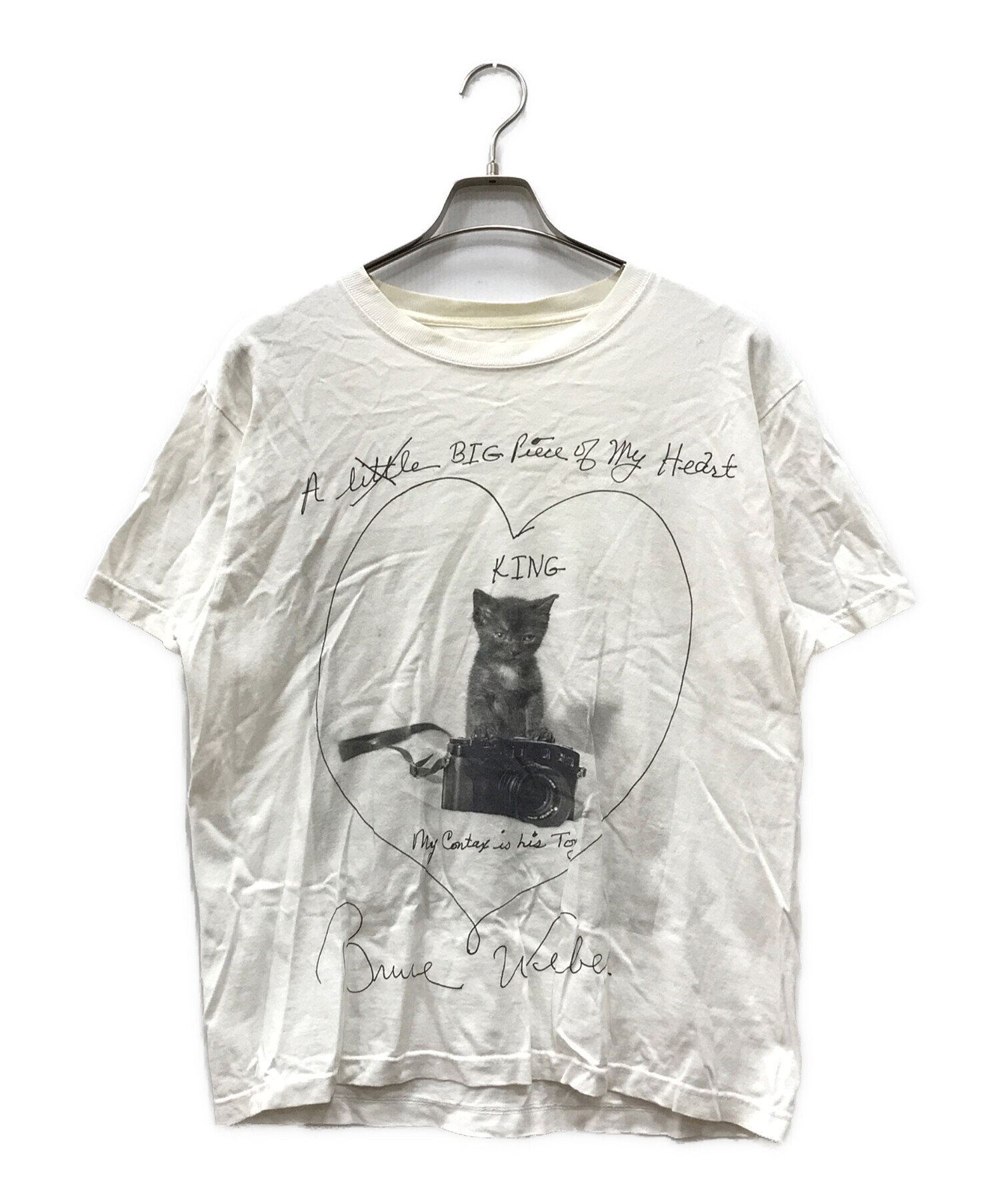 ブルースウェーバーBRUCE WEBER ビオトープ Tシャツ XL 猫ブラック 