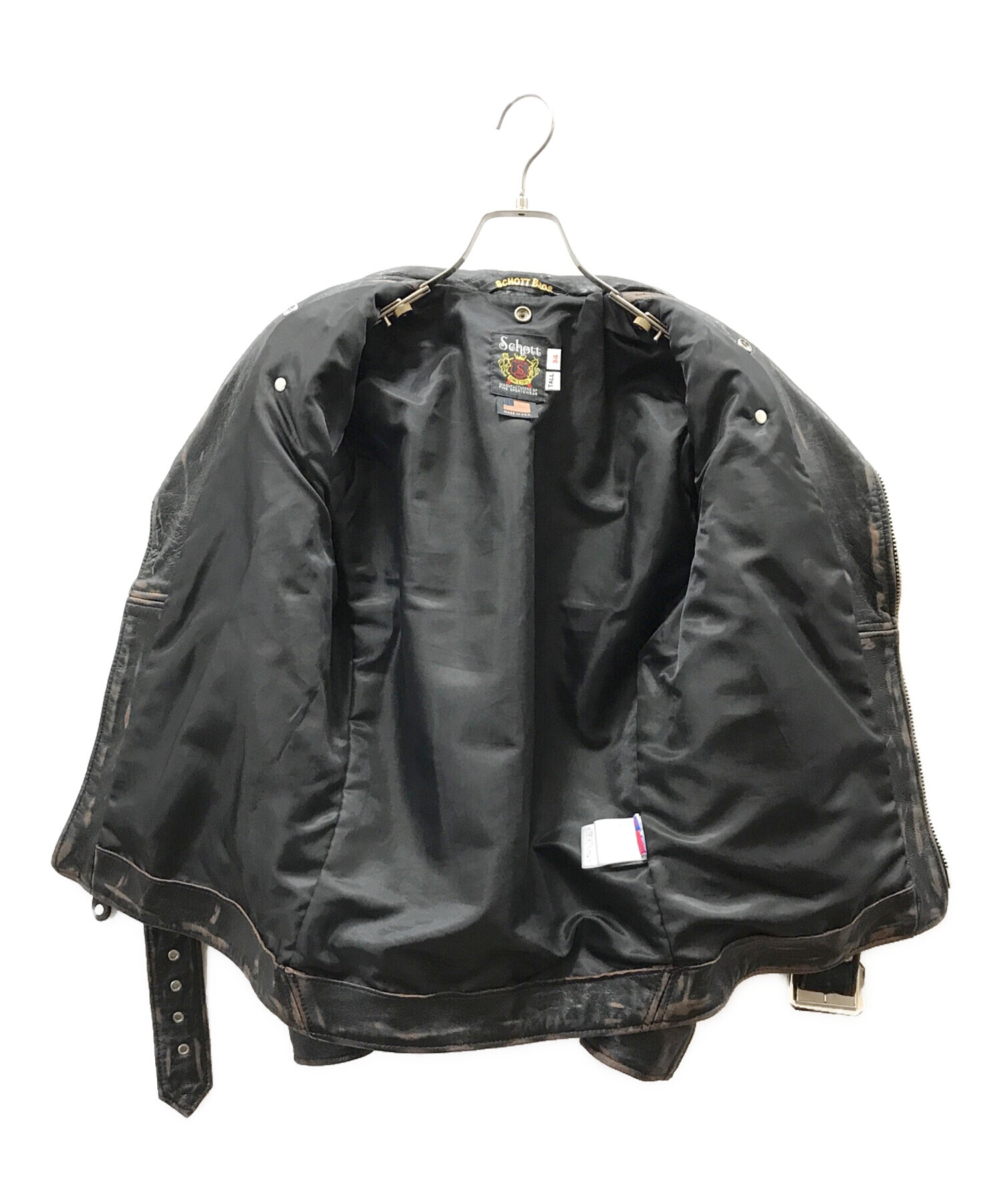 中古・古着通販】Schott (ショット) 217US SHEEP ONESTAR ブラック