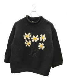 Mcmachan Woolen ニット ベージュメンズスカルフラワー Mcmachan Woolen ニット ベージュメンズスカルフラワー