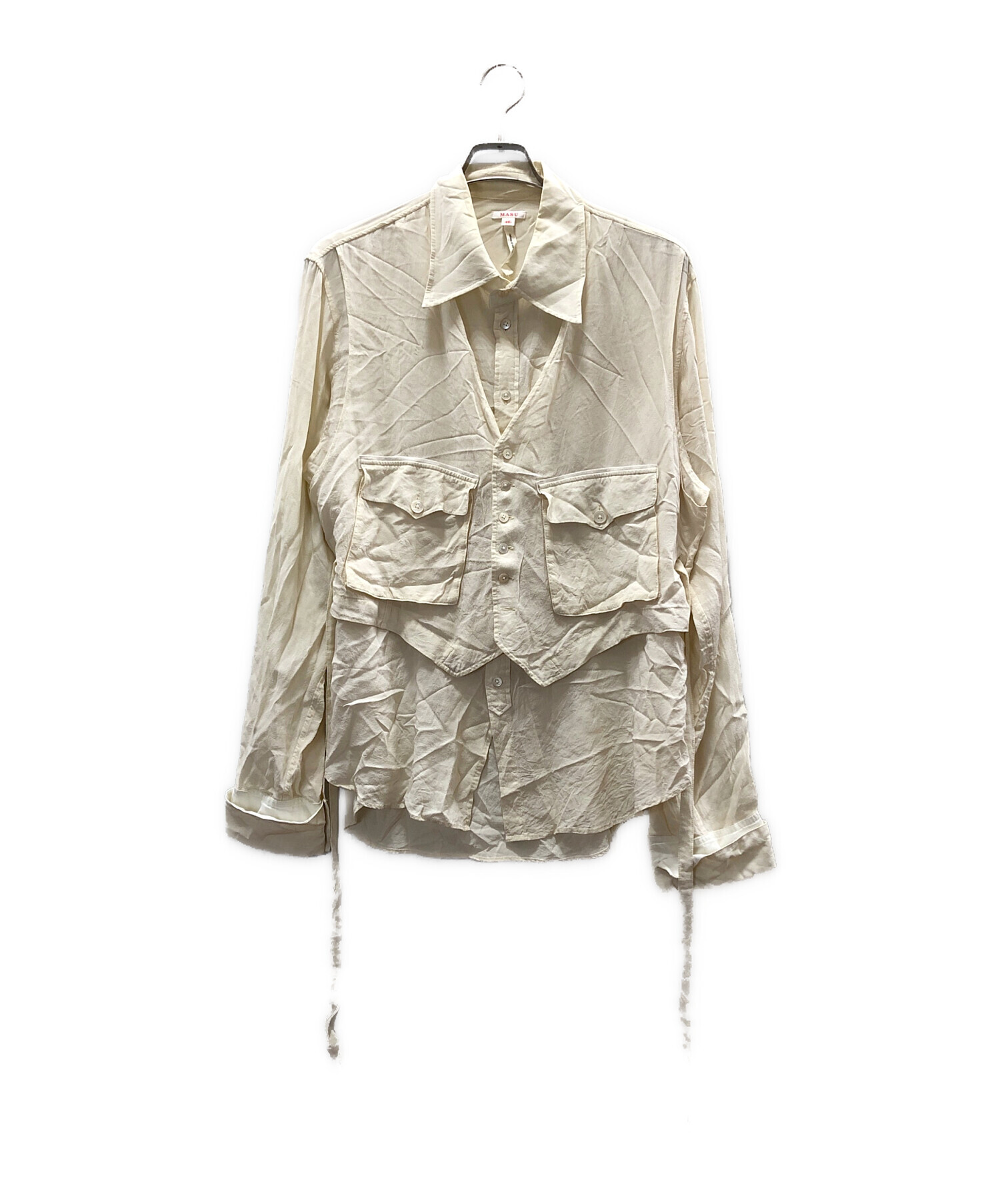 中古・古着通販】MASU (エムエーエスユー) LAYERED SILK SHIRTS