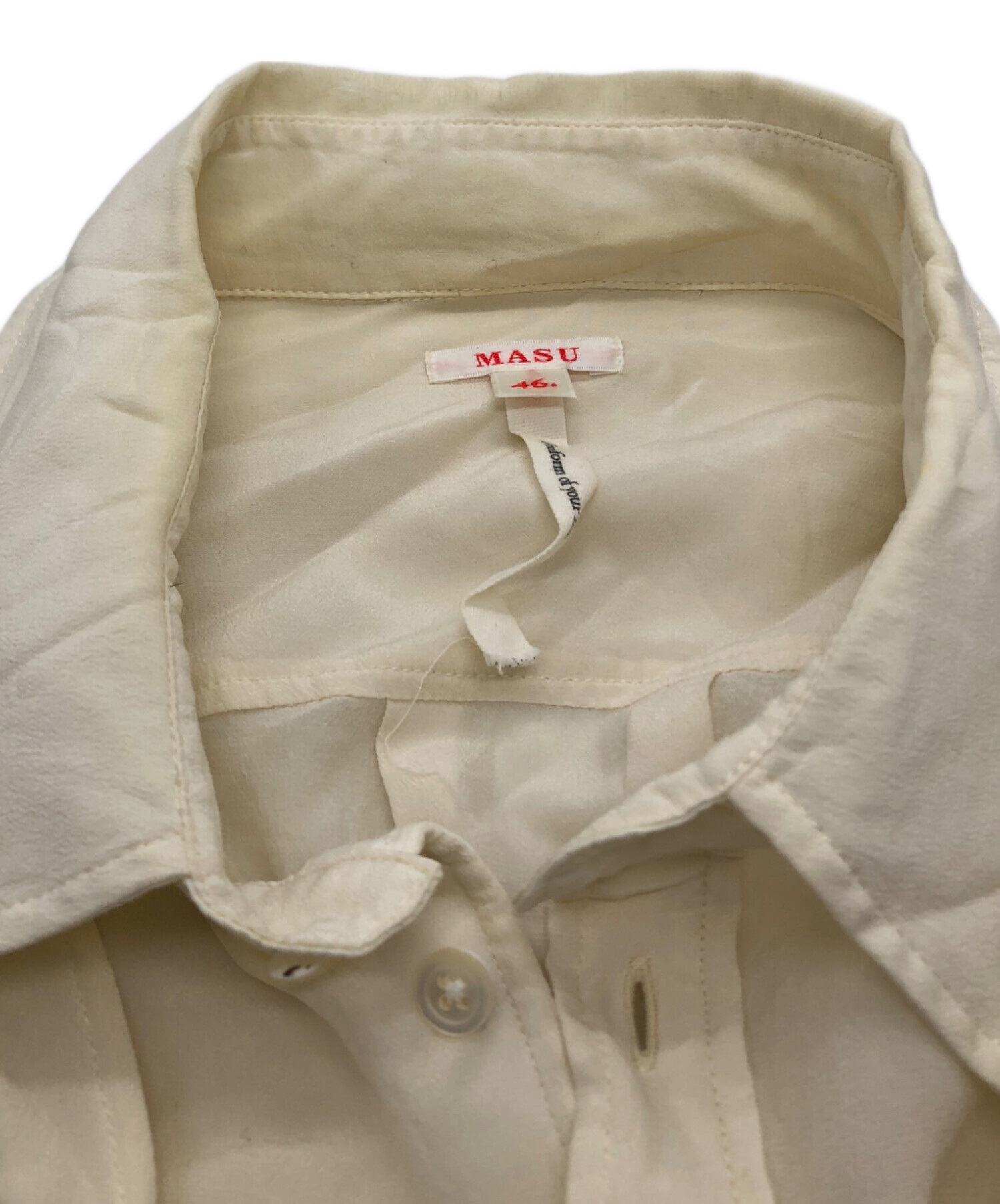 中古・古着通販】MASU (エムエーエスユー) LAYERED SILK SHIRTS