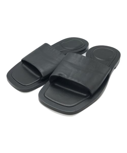 BALENCIAGA VOID SANDAL ブラック レザー サンダル 中古・古着通販】BALENCIAGA (バレンシアガ) VOID SANDAL ブラック