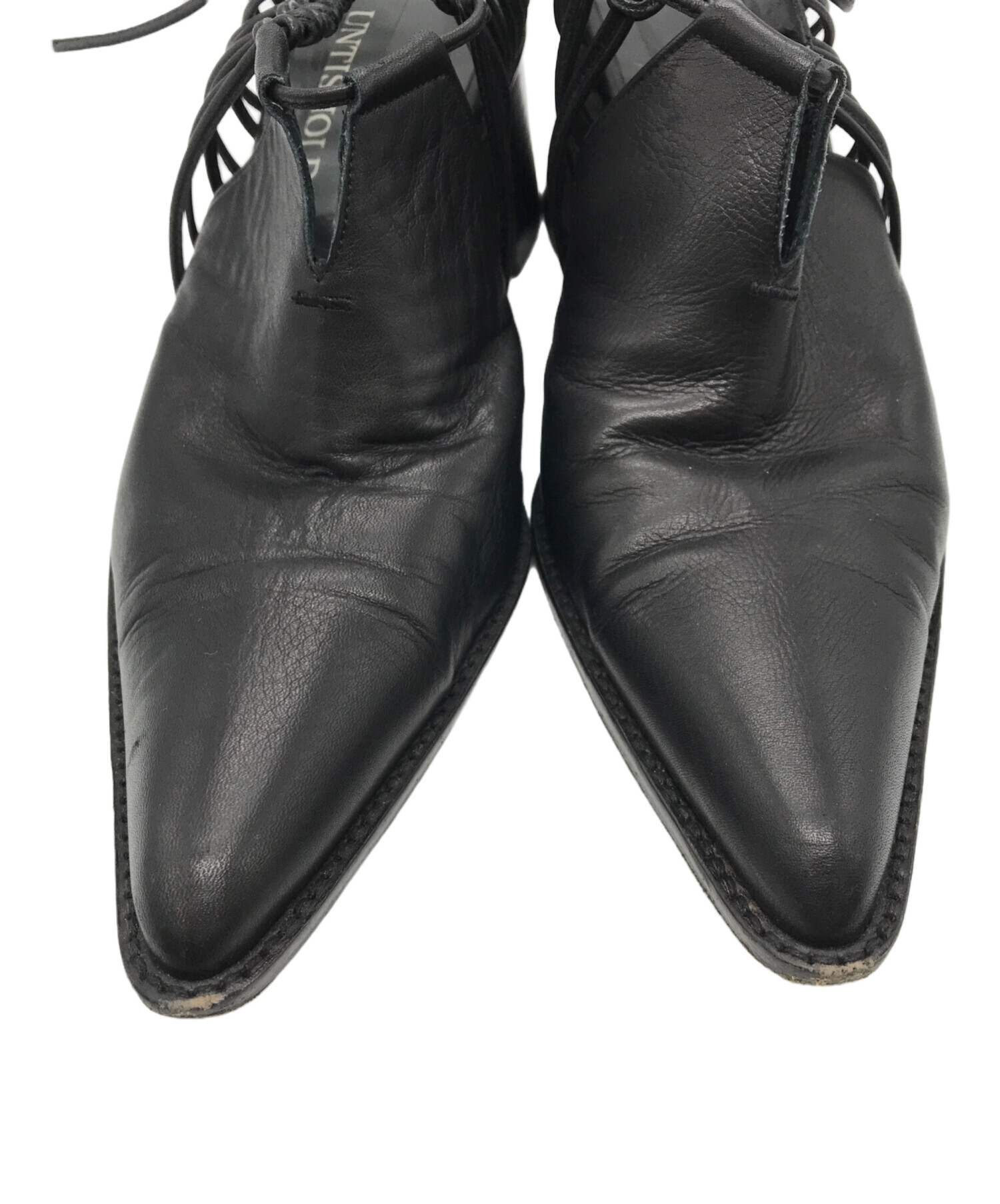 中古・古着通販】UNTISHOLD (アンチショルド) レースアップレザー