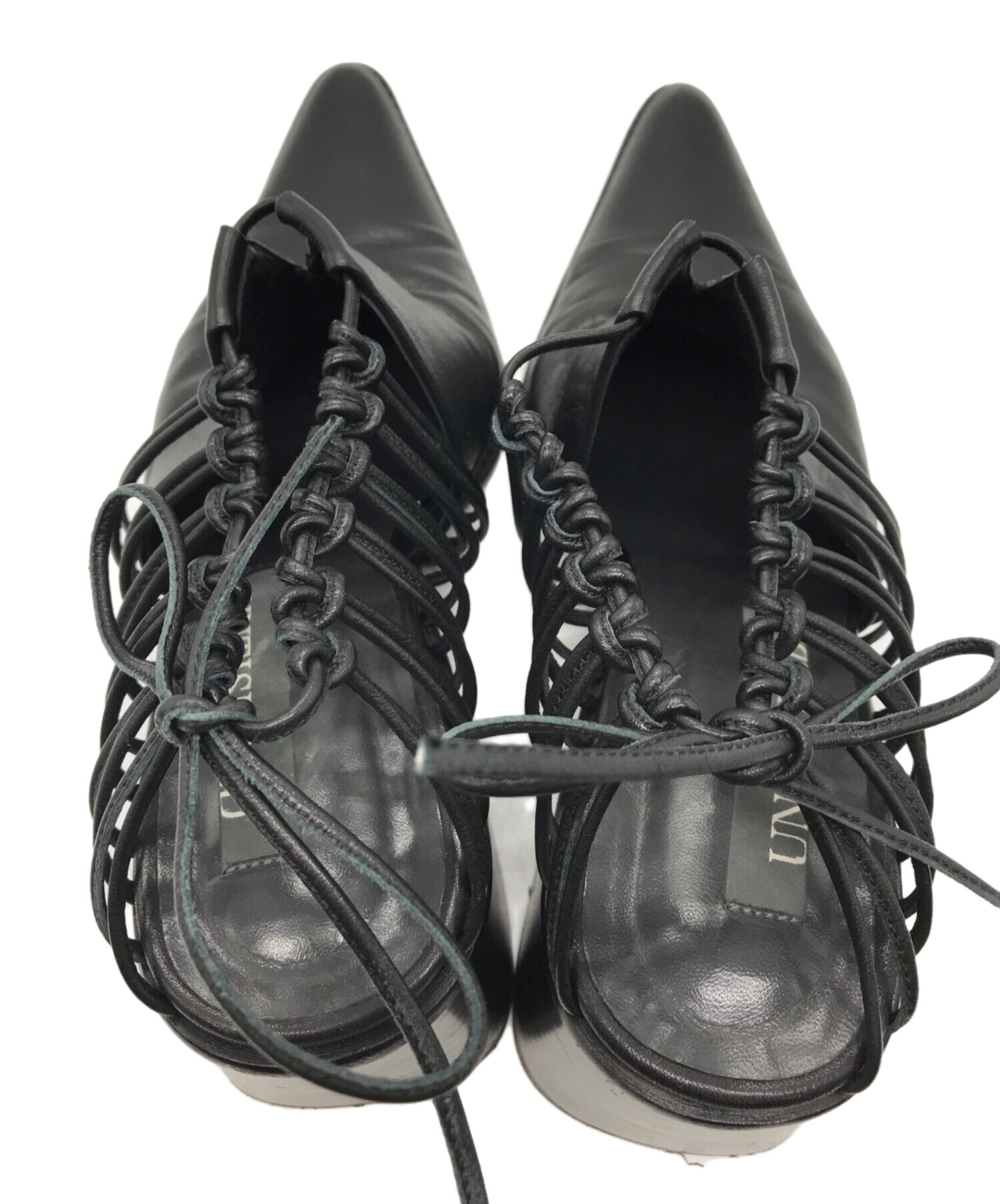 中古・古着通販】UNTISHOLD (アンチショルド) レースアップレザー