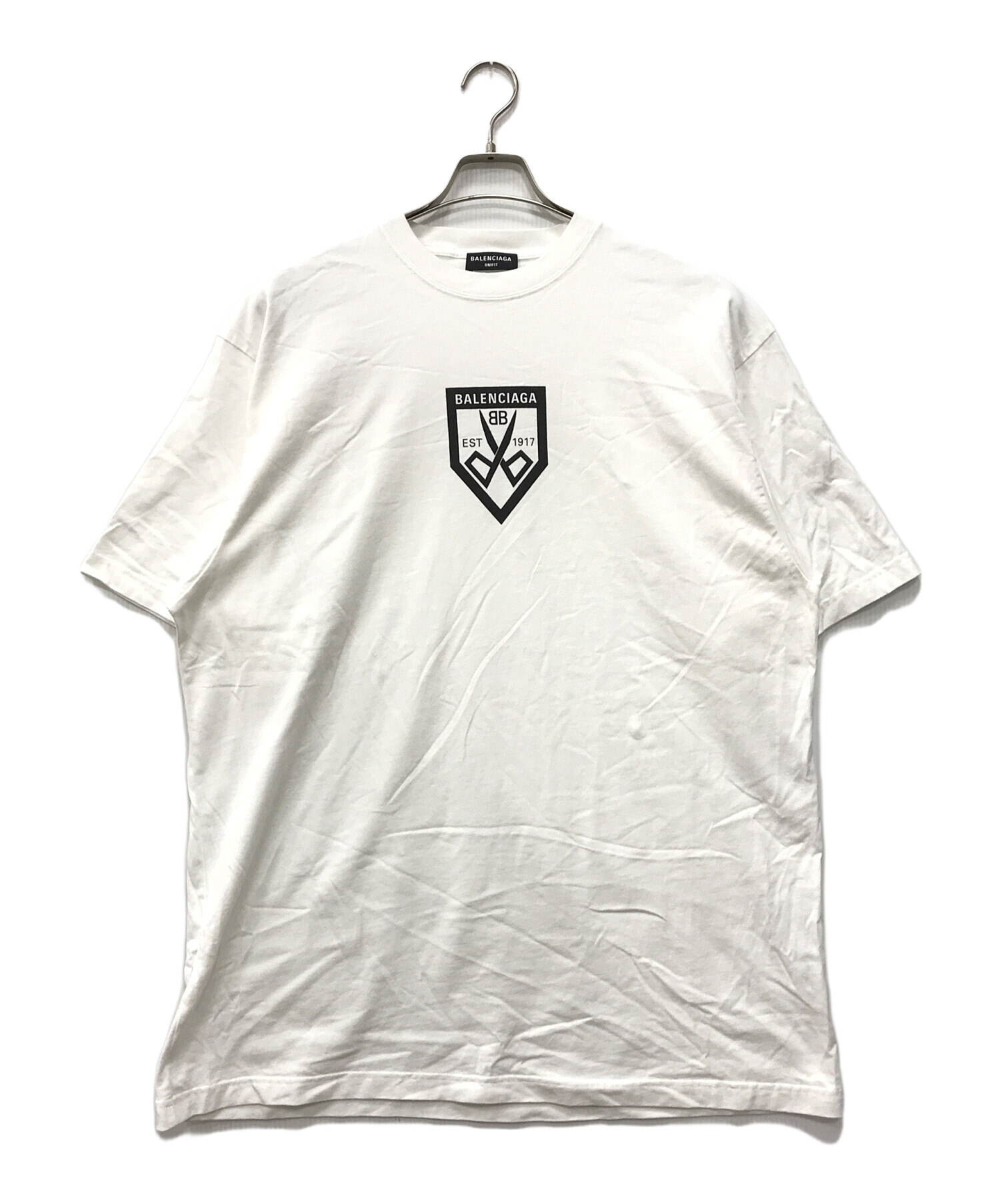 最終価格　最安値　BALENCIAGA ホワイト Tシャツ　S BALENCIAGA バレンシアガホワイト Tシャツ S