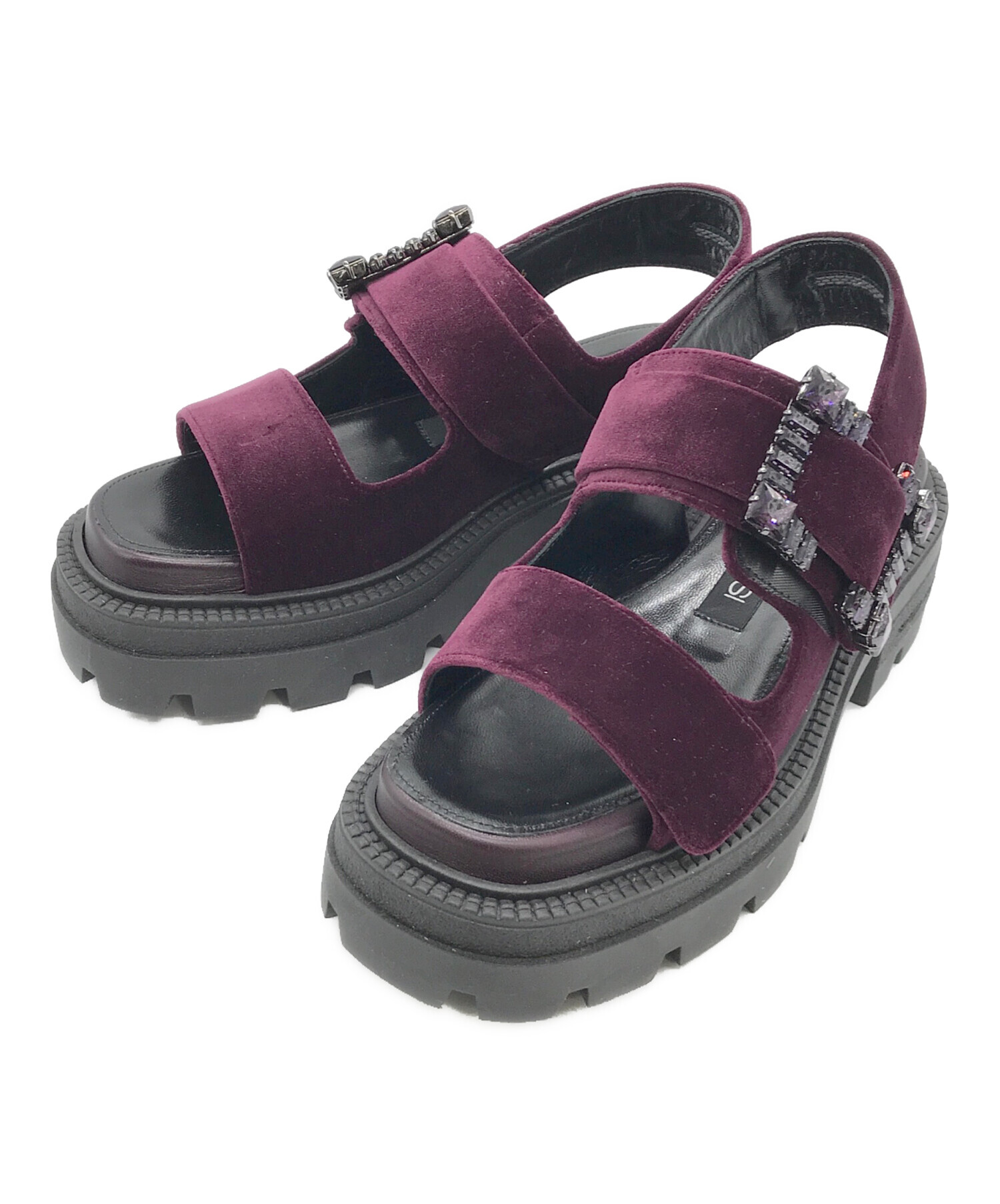 セルジオロッシベルベットサンダル