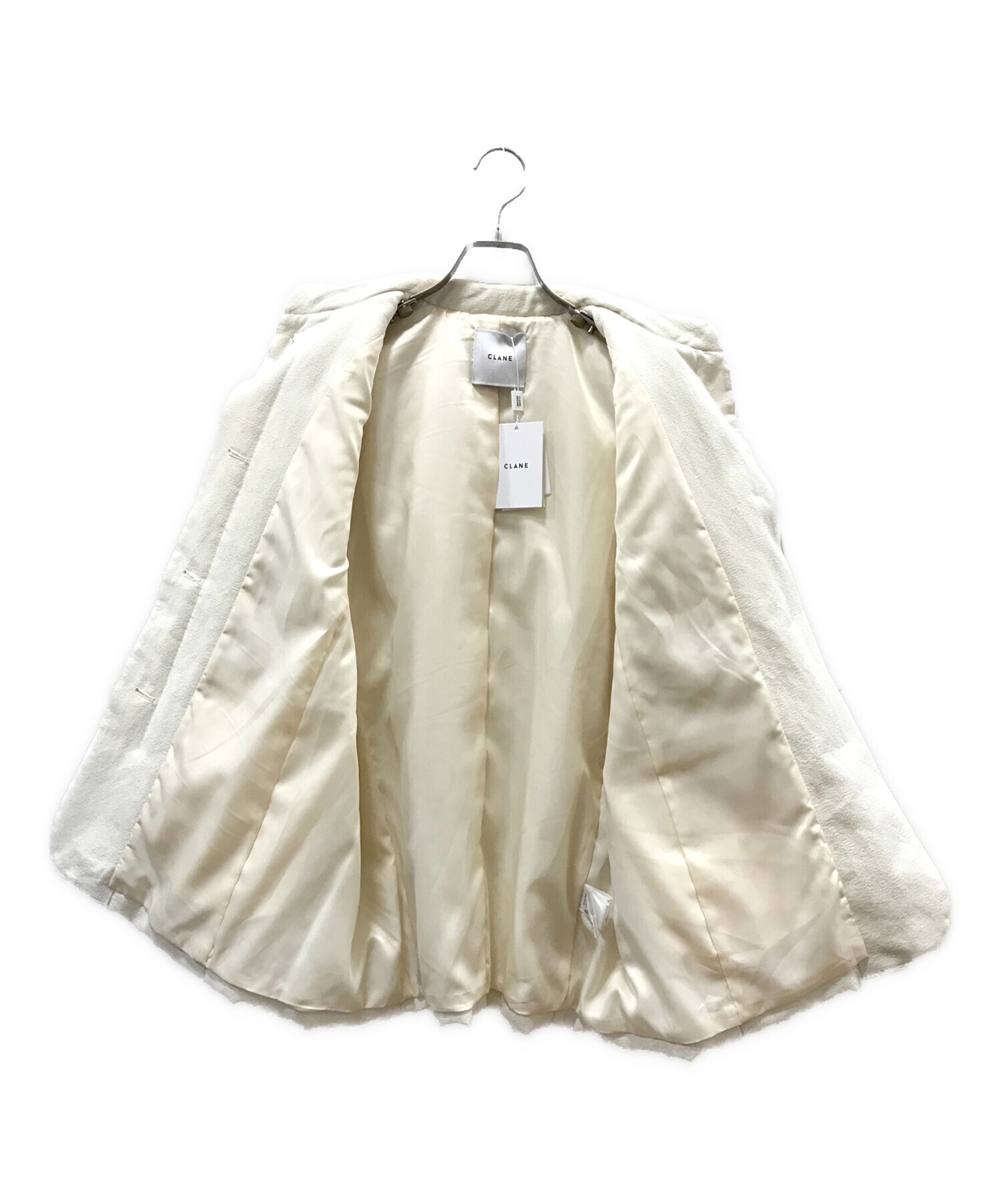 中古・古着通販】CLANE (クラネ) PADDED MESH VEST ホワイト サイズ:1