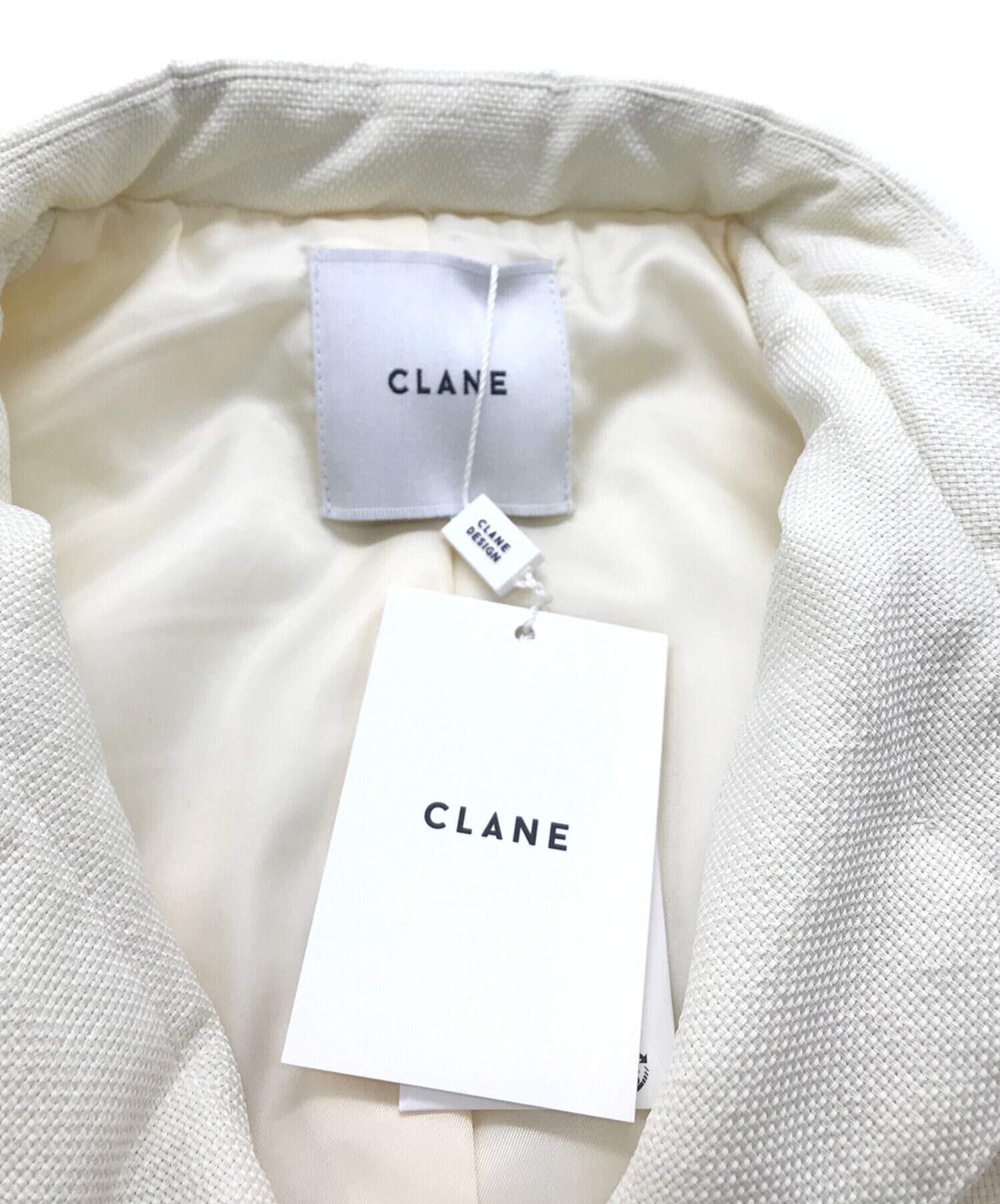 中古・古着通販】CLANE (クラネ) PADDED MESH VEST ホワイト サイズ:1