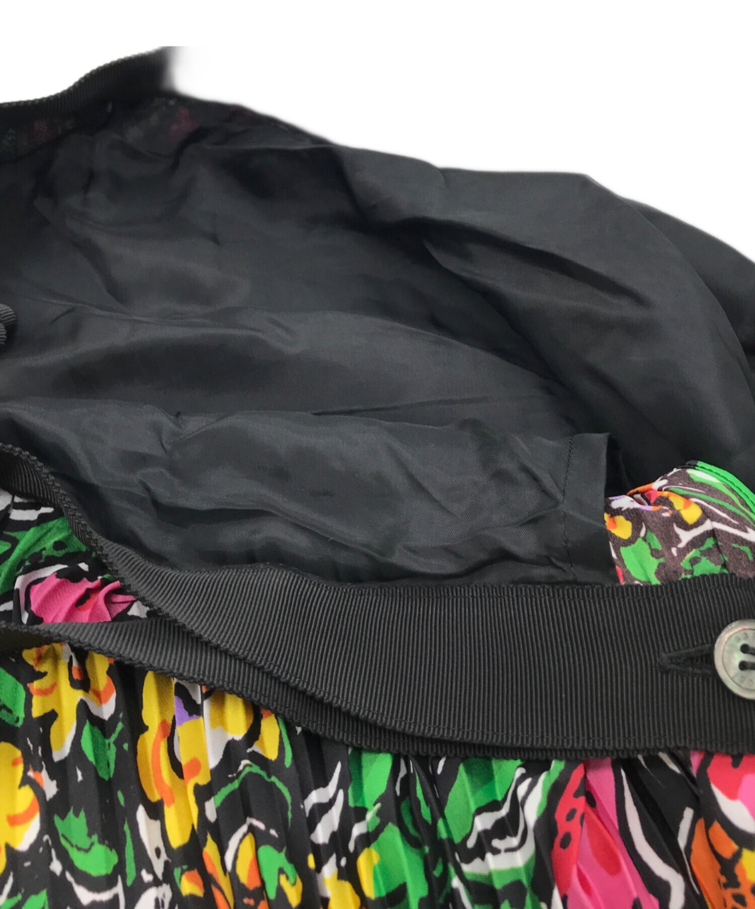 中古・古着通販】sacai (サカイ) Floral Print Skirt ブラック サイズ 
