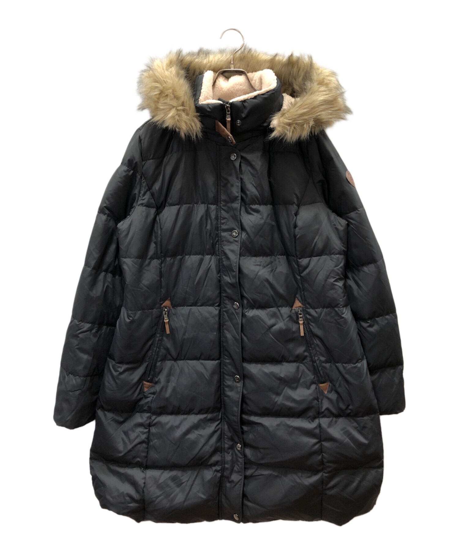 良品 ローレンラルフローレン 大きいサイズ ダウンコート ブラック 19号～ 良品 ローレンラルフローレン 大きいサイズ ダウンコート ブラック 19号～