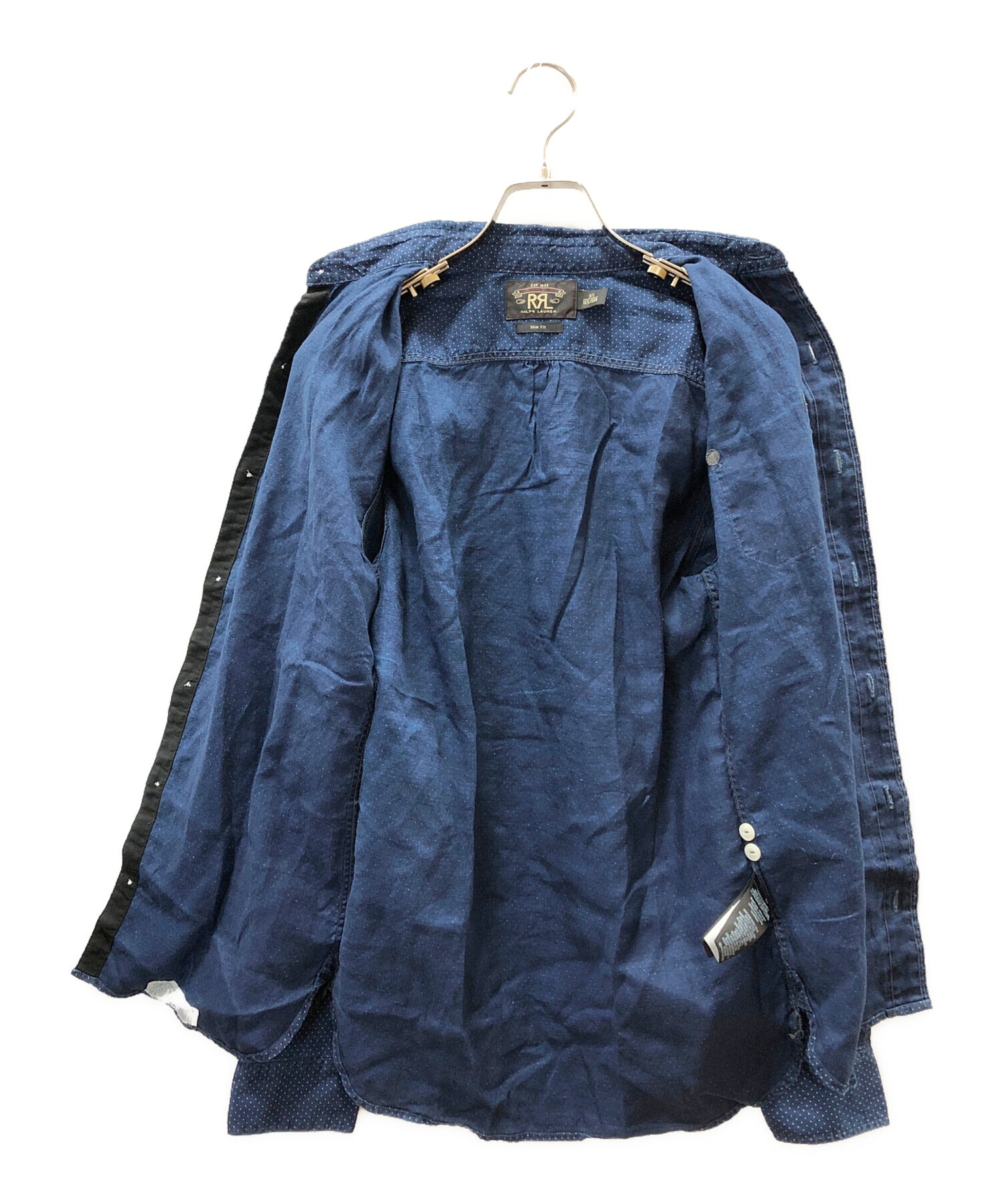 中古・古着通販】RRL (ダブルアールエル) ドットシャツ インディゴ