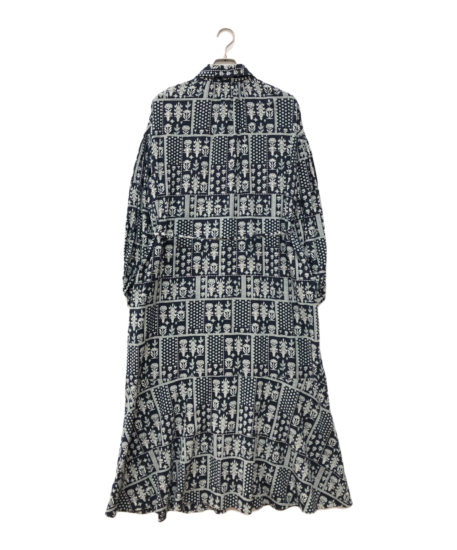 ヌキテパ crimp cotton パッチワーク エンブロイダリードレス ne