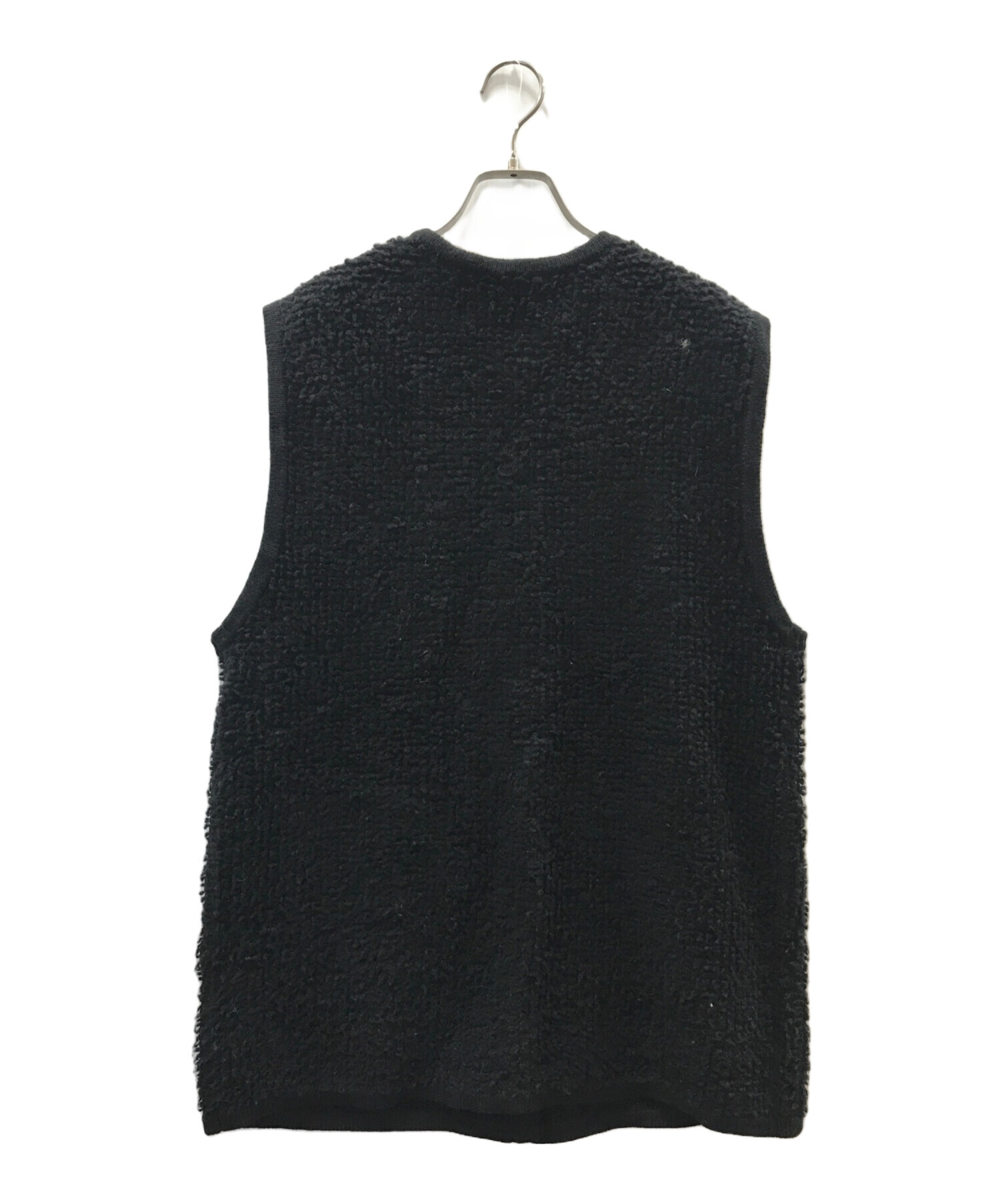 中古・古着通販】ADAWAS (アダワス) LOOP KNITTED VEST ブラック
