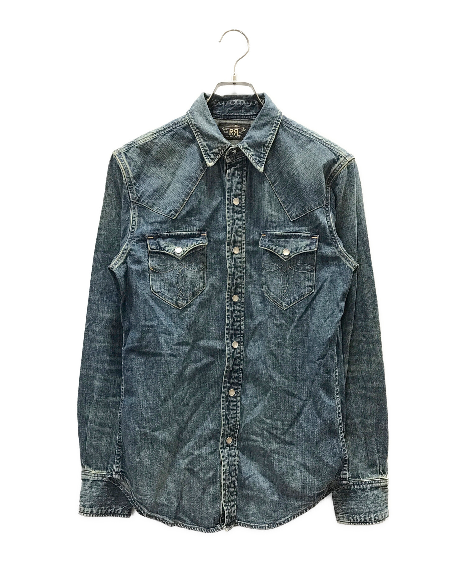 中古・古着通販】RRL (ダブルアールエル) ダンガリーシャツ インディゴ 