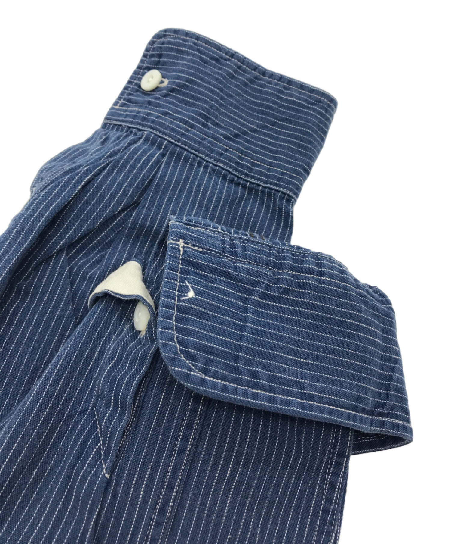 RRL チンストラップ　ストライプシャツ RRL ダブルアールエル チンストラップ ストライプ シャツ 2XL RRL