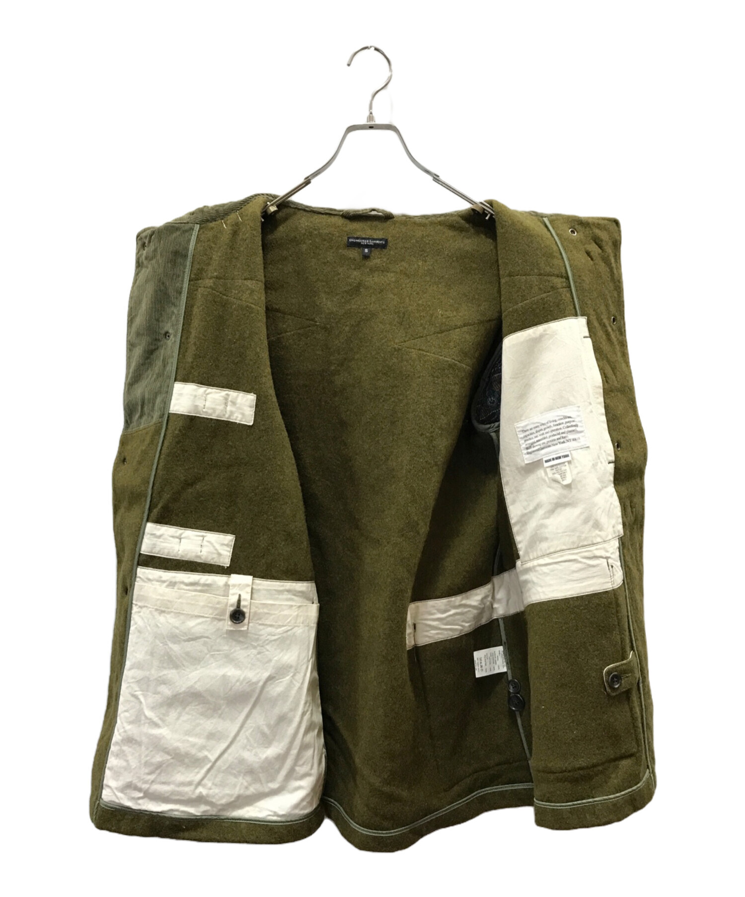 ENGINEERED GARMENTS ダッフルコート S オリーブ ENGINEERED GARMENTS