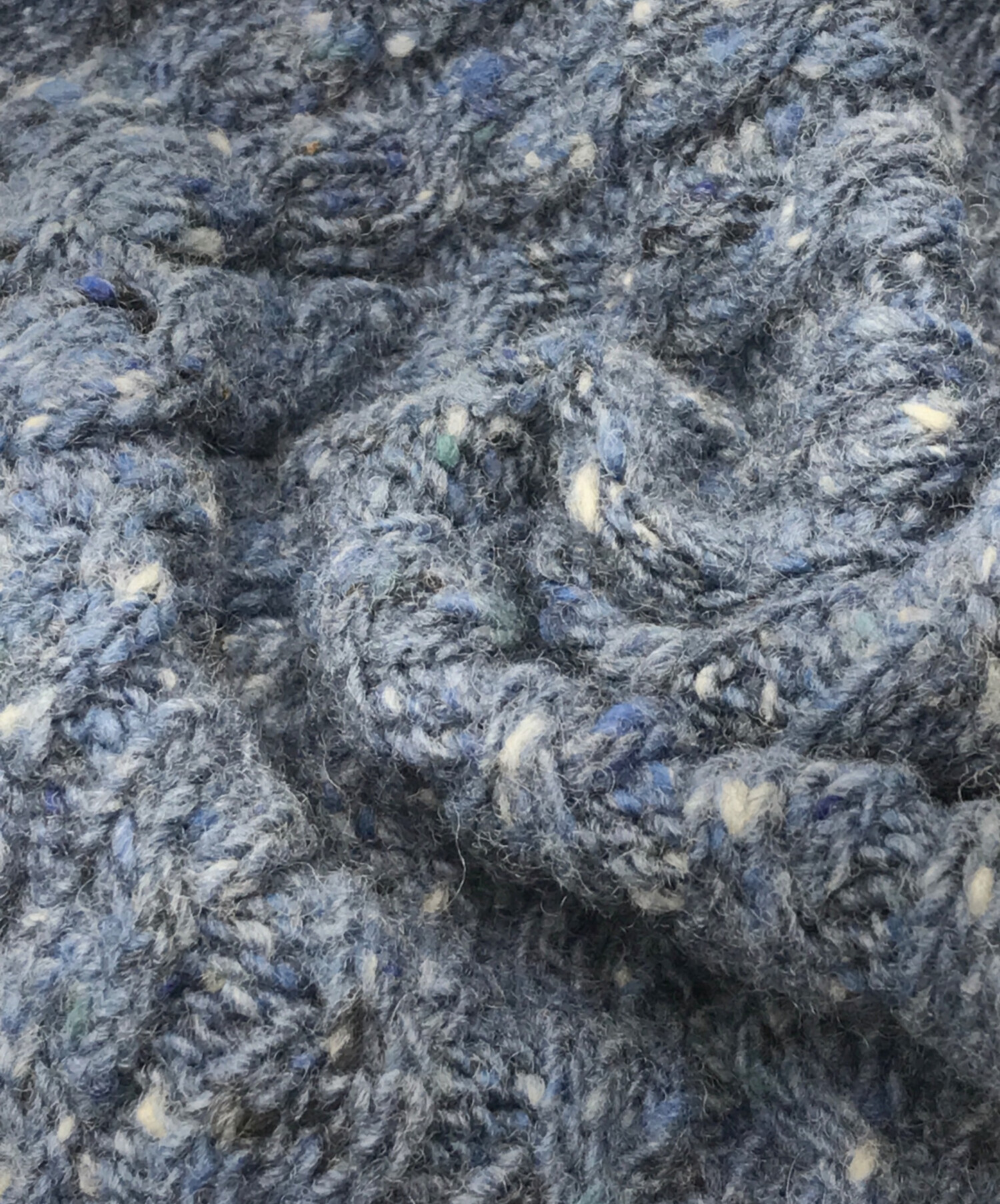 THOM BROWNE ケーブル編みマフラー ネイビー 中古・古着通販】Thom Browne (トムブラウン) マフラー ネイビー