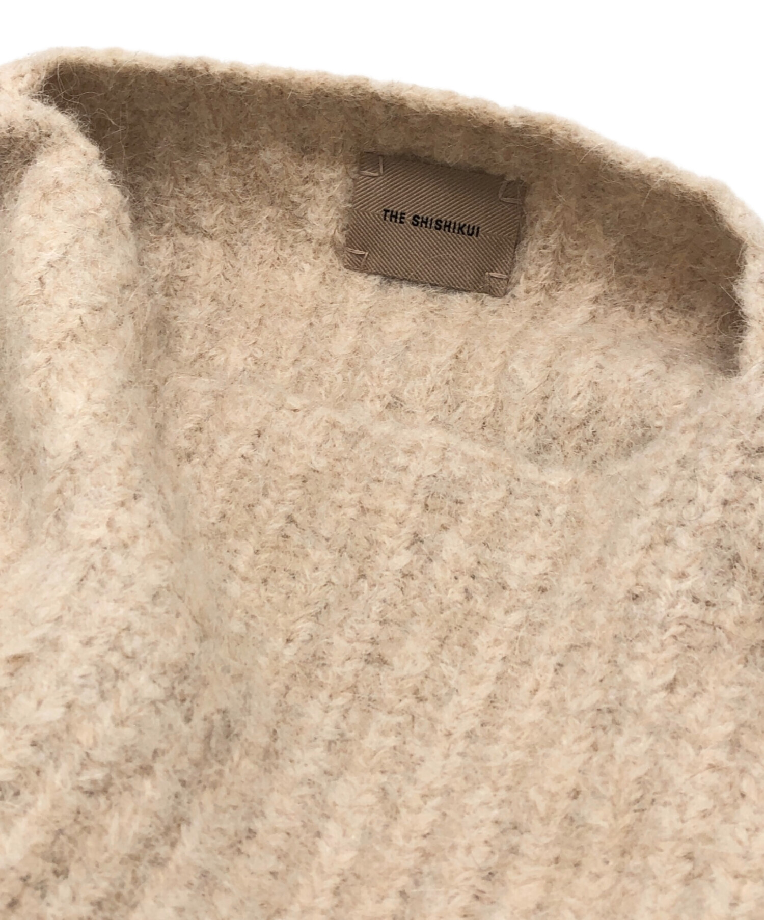 中古・古着通販】THE SHISHIKUI (シシクイ) アルパカニット ベージュ