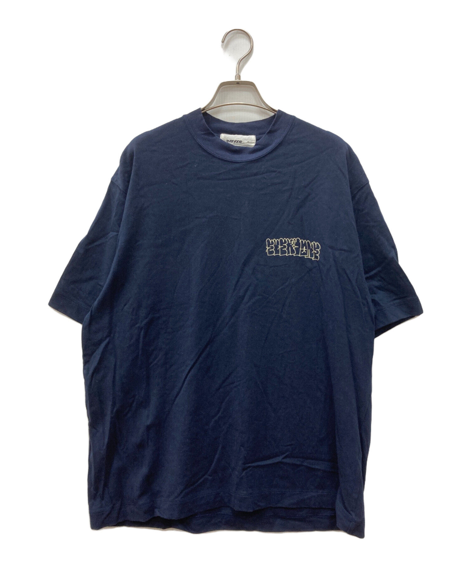 中古・古着通販】everyone (エブリワン) LOGO TEE ネイビー サイズ:M