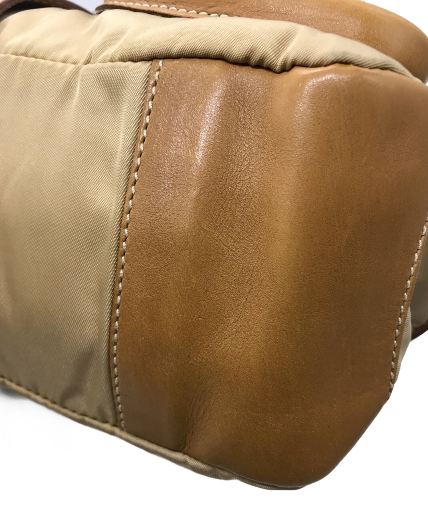 中古・古着通販】PRADA (プラダ) ワンショルダーバッグ ベージュ