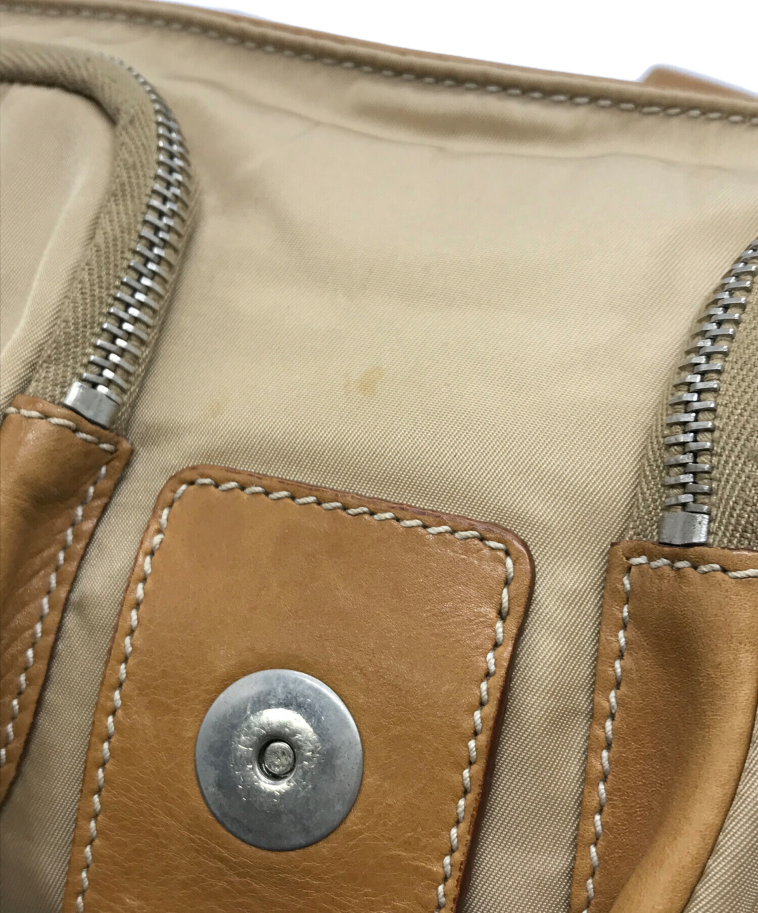 中古・古着通販】PRADA (プラダ) ワンショルダーバッグ ベージュ