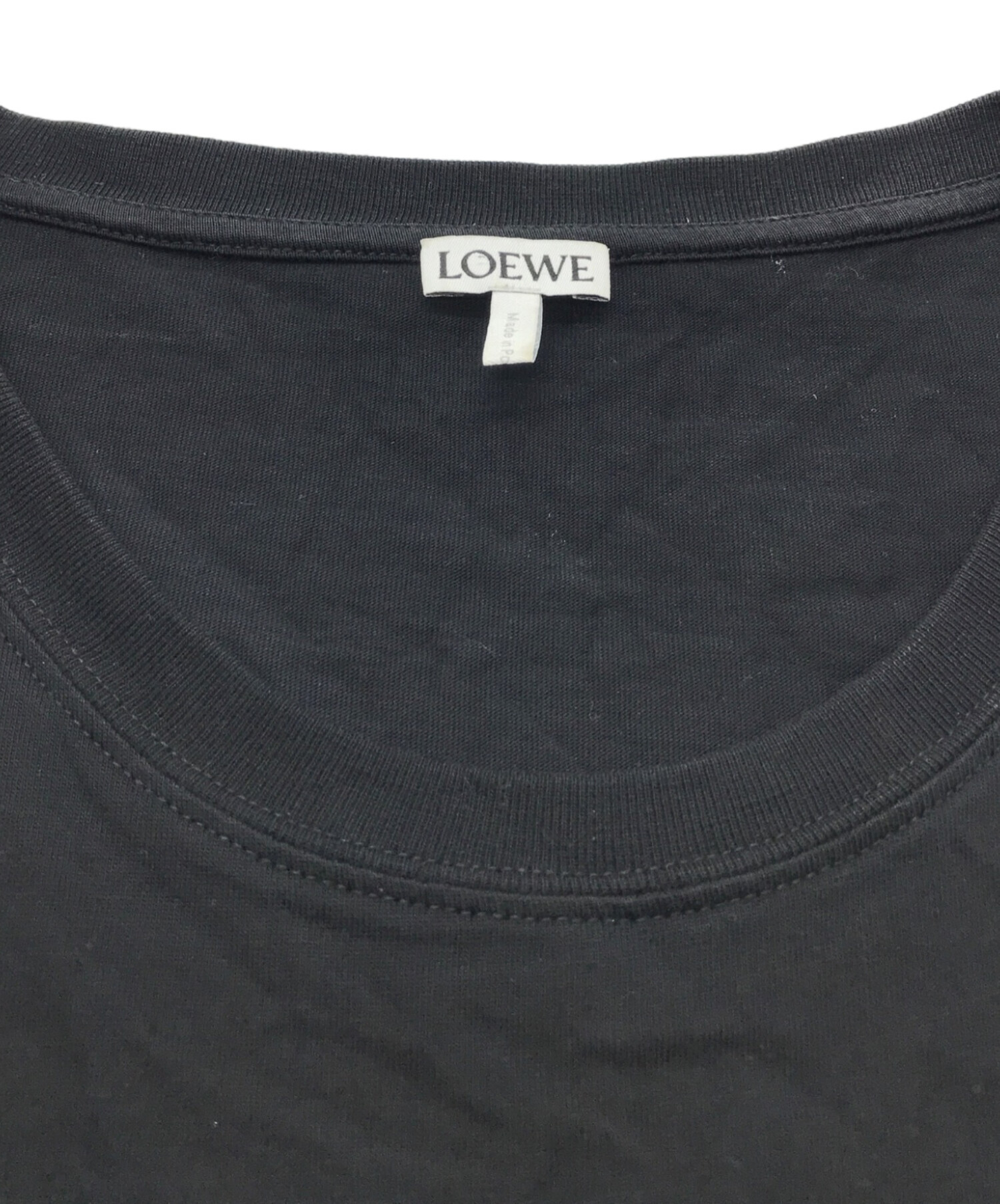 中古・古着通販】LOEWE (ロエベ) アナグラムポケットTシャツ ブラック 