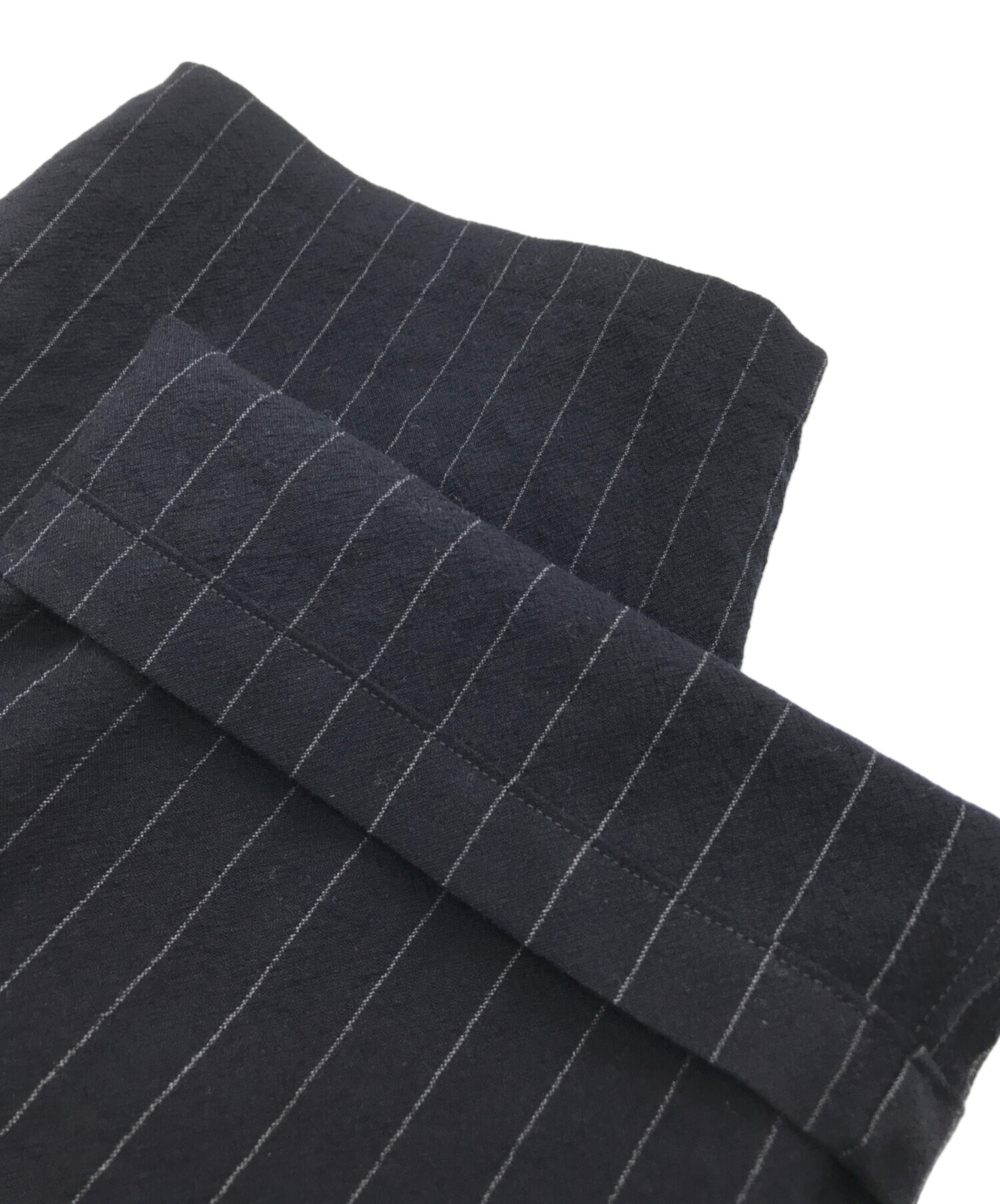 COMOLI ポロシャツ コモリ サイズ2 ダークネイビー 中古 COMOLI コモリ 22SS V01-02022 ウールシルクスキッパーシャツ