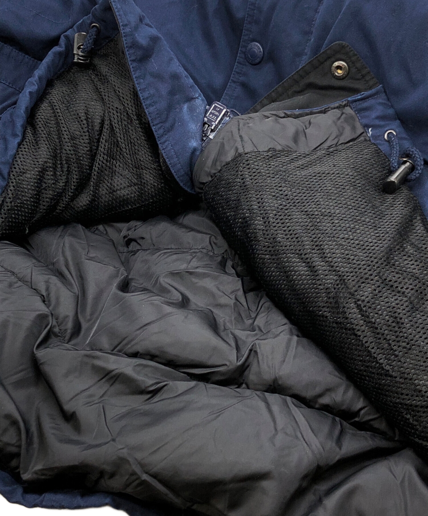 EDDIE BAUER / ダウンジャケット/L/ポリエステル/BLU 中古・古着通販】Eddie Bauer (エディーバウアー) ダウンジャケット