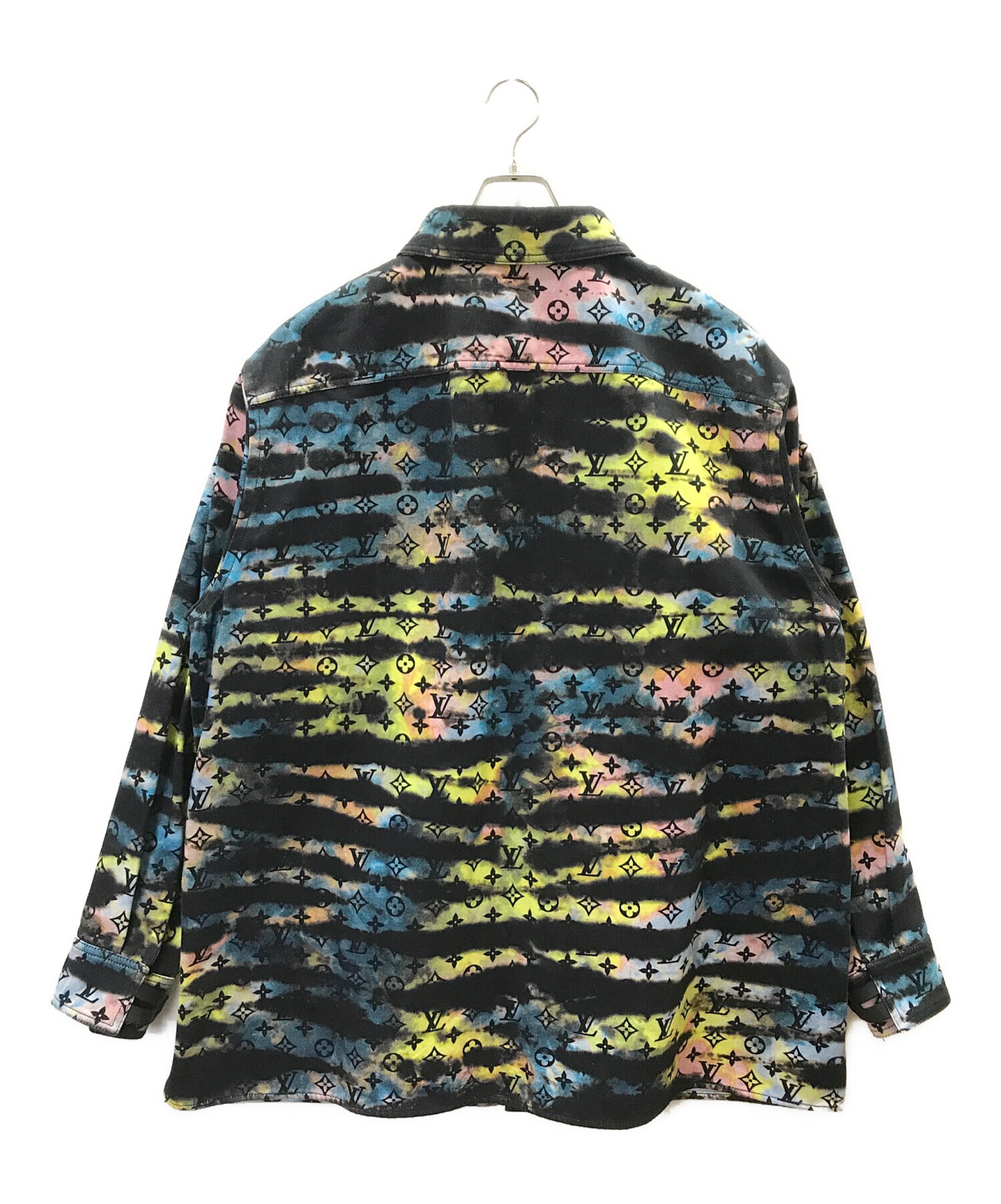 【新品未使用】ルイヴィトン　モノグラム　プリンテッドダイダイデニムジャケット 新品未使用】ルイヴィトンモノグラムプリンテッドダイダイデニムジャケット