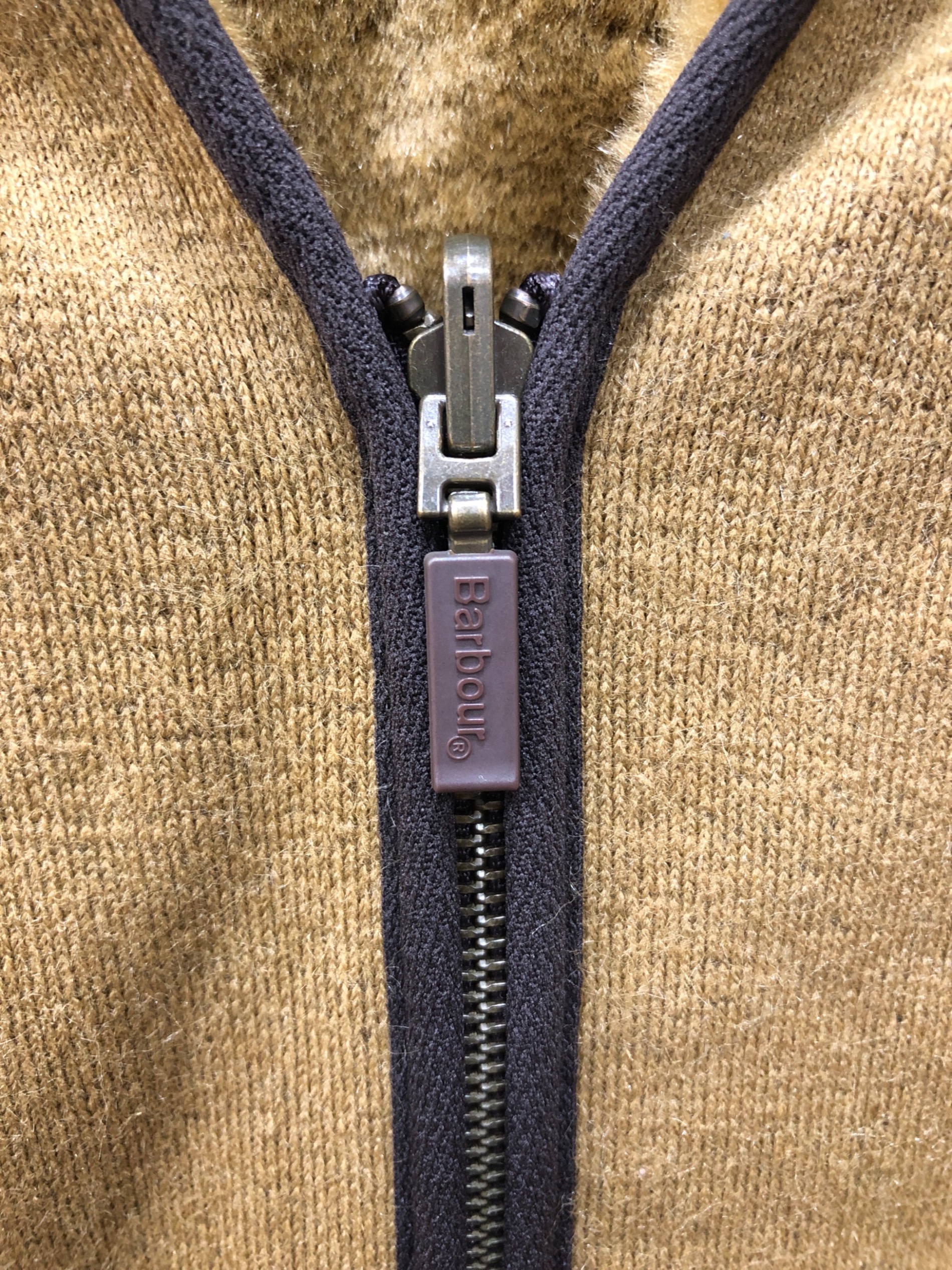 Barbour ベスト サイズ38 ブラウン Barbour ブラウン フリースベスト サイズ38