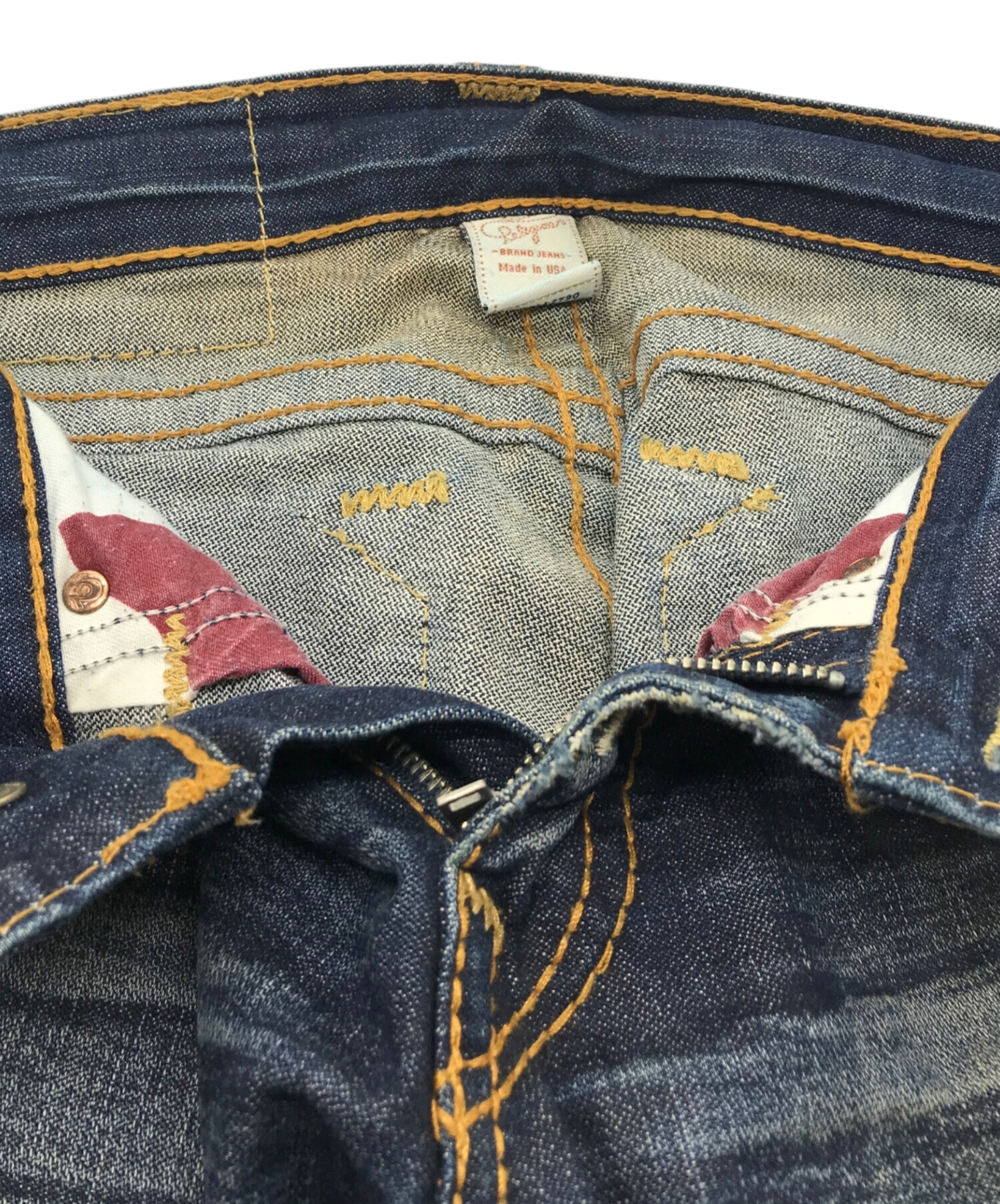 TRUE RELIGION リペアデニムパンツ TRUE RELIGION (トゥルー 