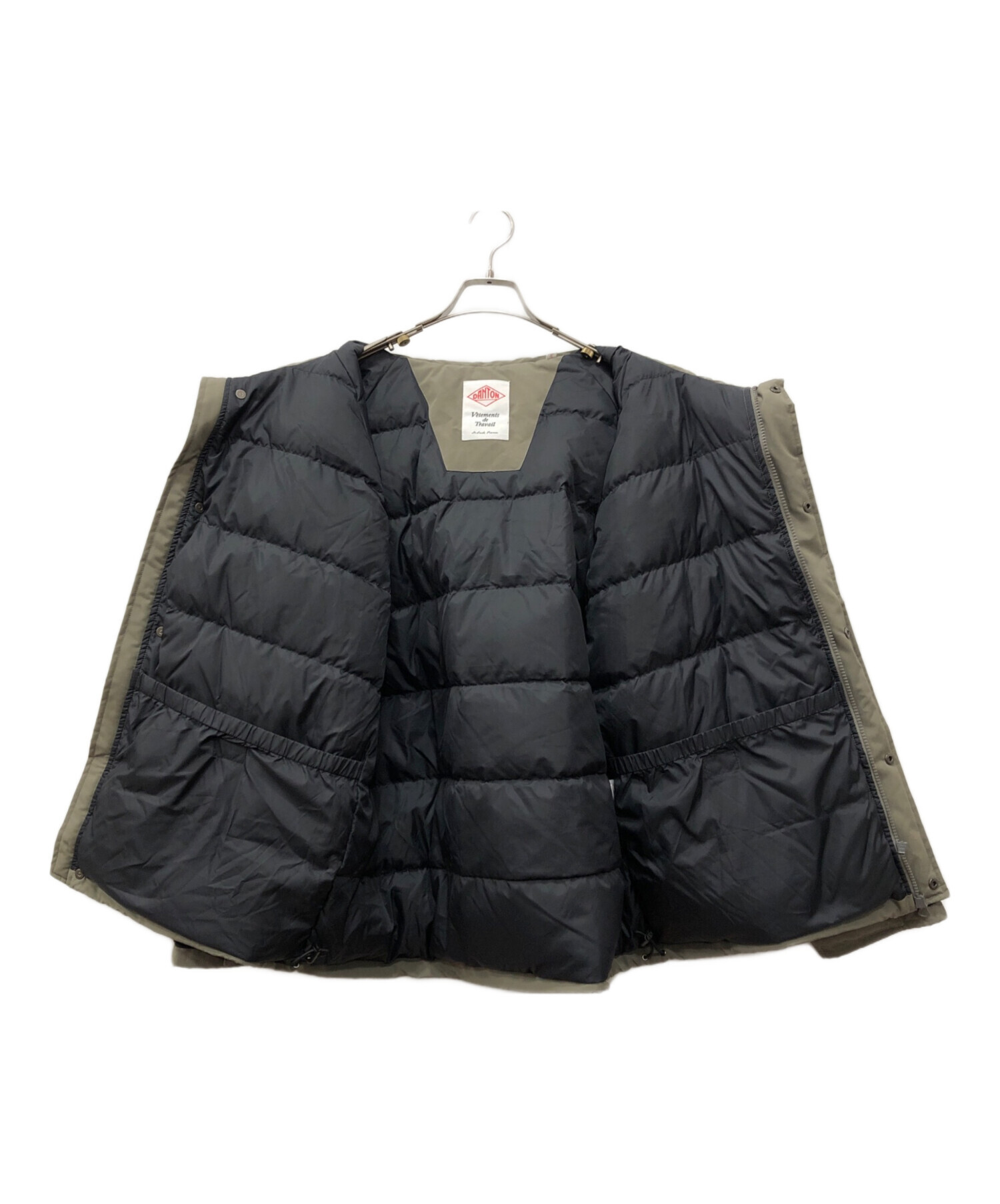 中古・古着通販】DANTON (ダントン) DOWN ARMY HOODED JACKET カーキ