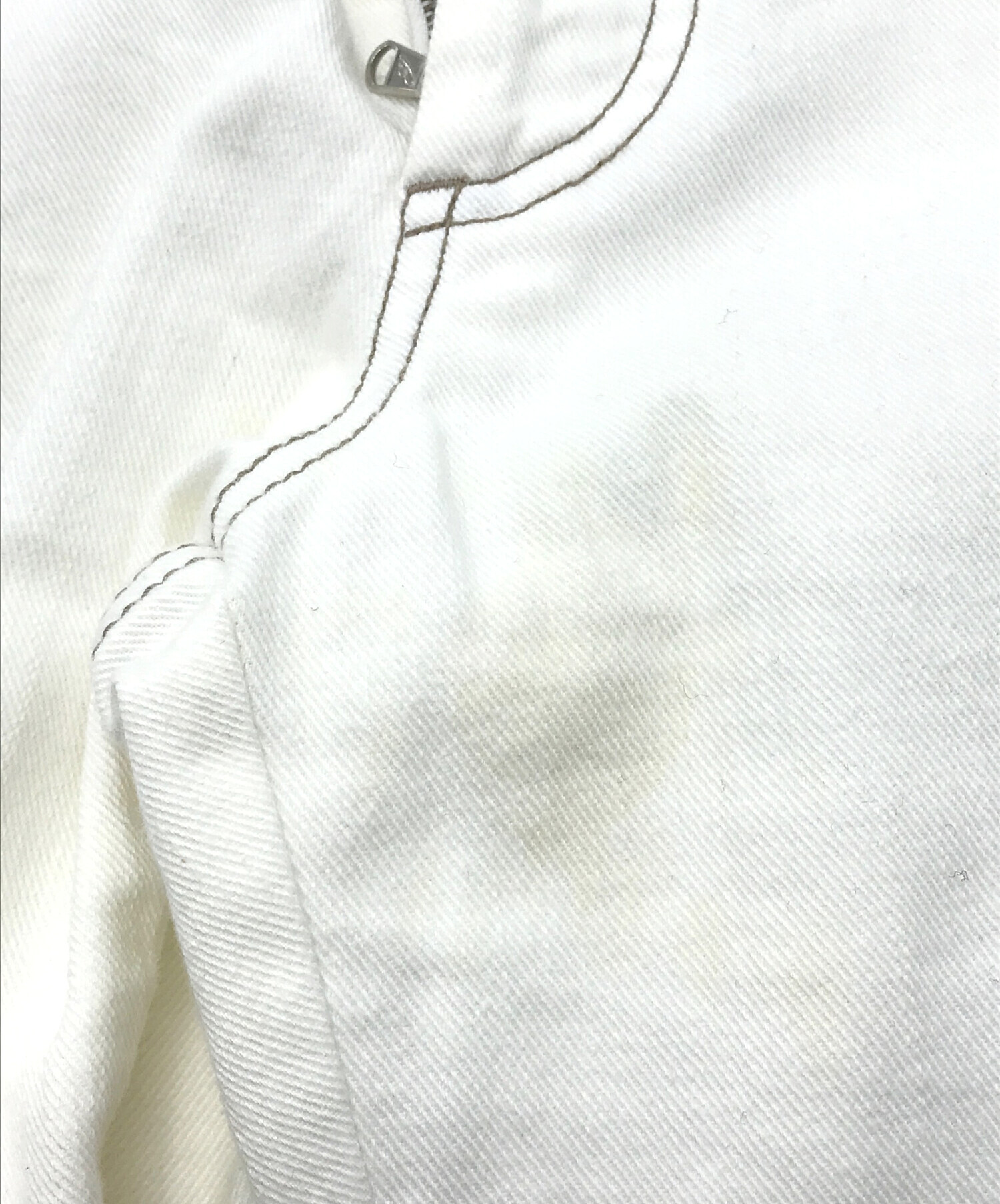中古・古着通販】BRIONI (ブリオーニ) ホワイトデニムパンツ ホワイト 