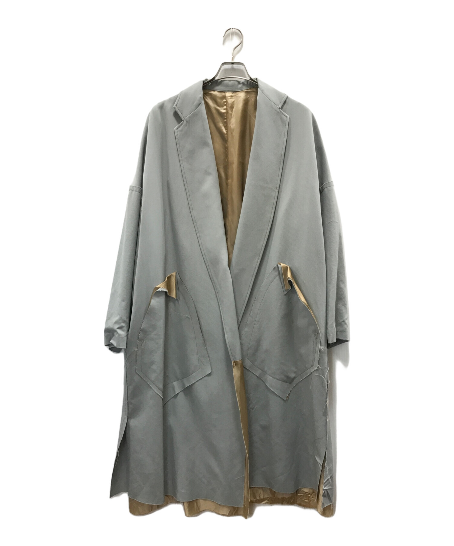中古・古着通販】sulvam (サルバム) OVER COAT ブルー サイズ:S