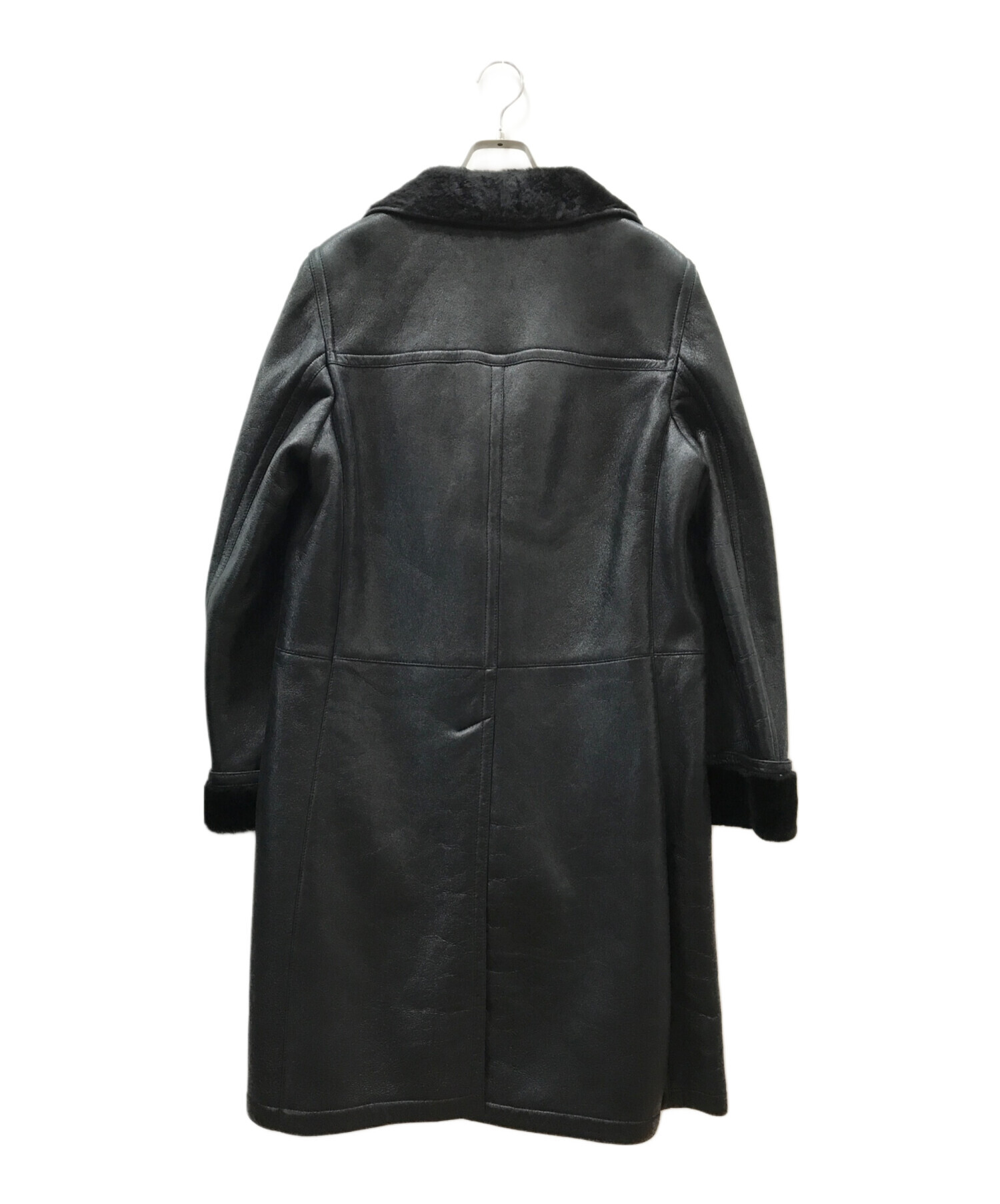 中古・古着通販】PRADA (プラダ) シープレザーダブルムートンコート 