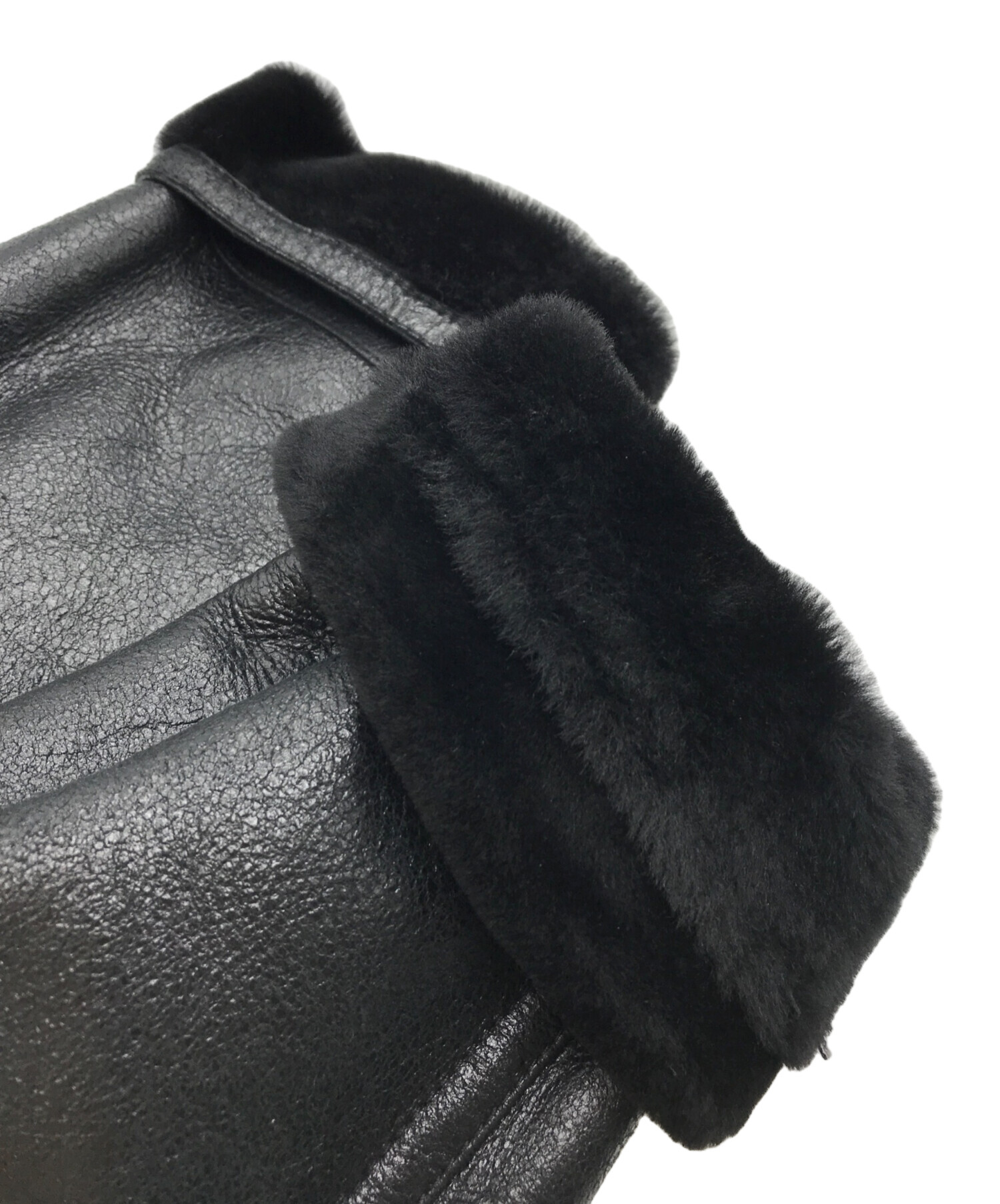 PRADA プラダ シープレザームートンコート 48