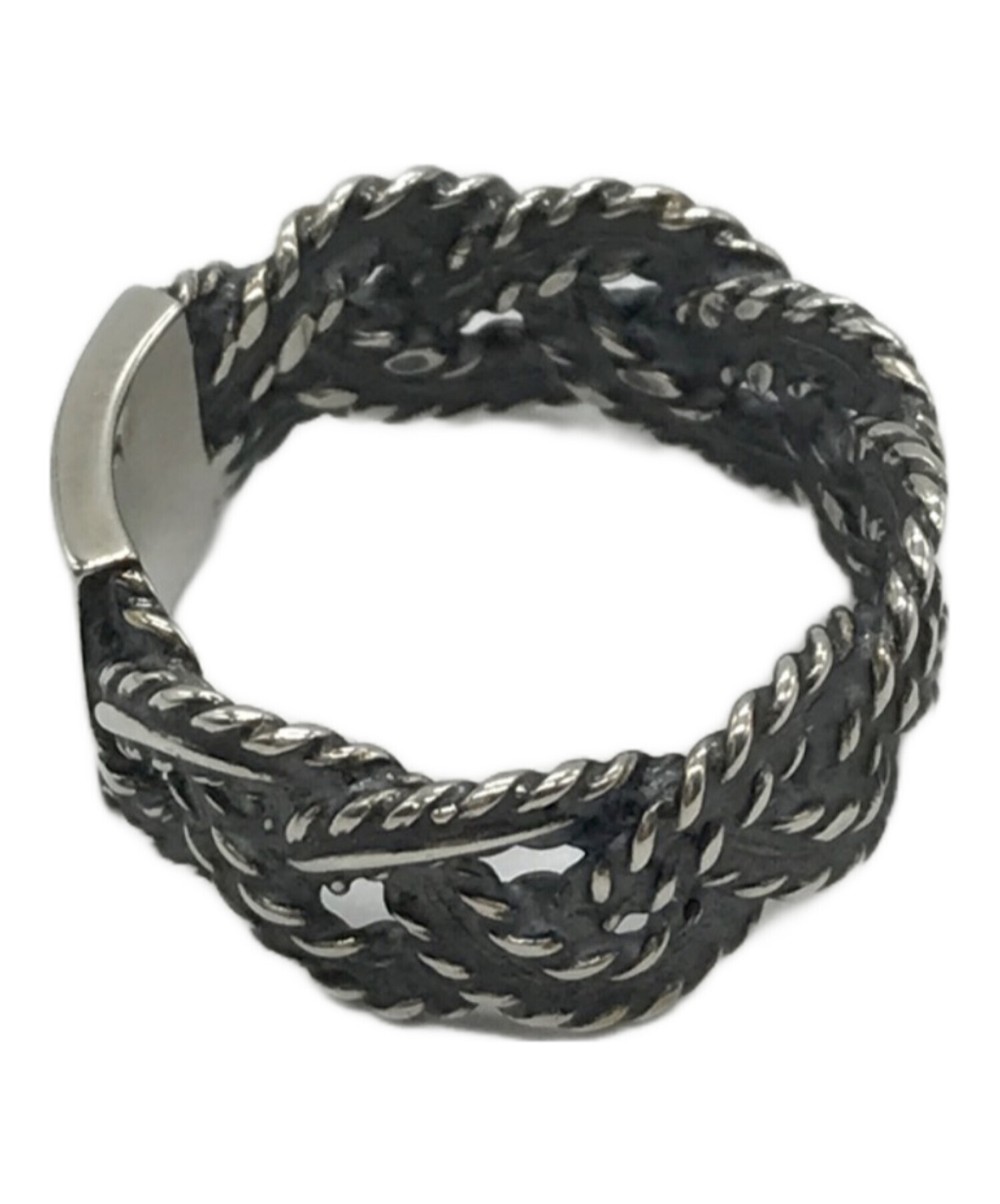 中古・古着通販】NUMBER (N)INE (ナンバーナイン) 編み込みロゴリング 中古・古着通販】NUMBER (N)INE (ナンバーナイン) 編み込みロゴリング