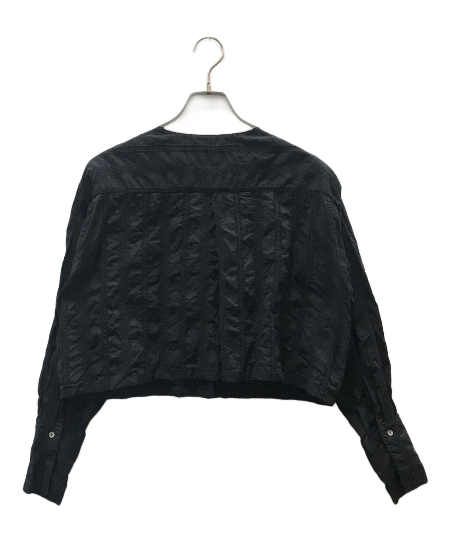 中古・古着通販】foufou (フーフー) lawn lace no collar jacket